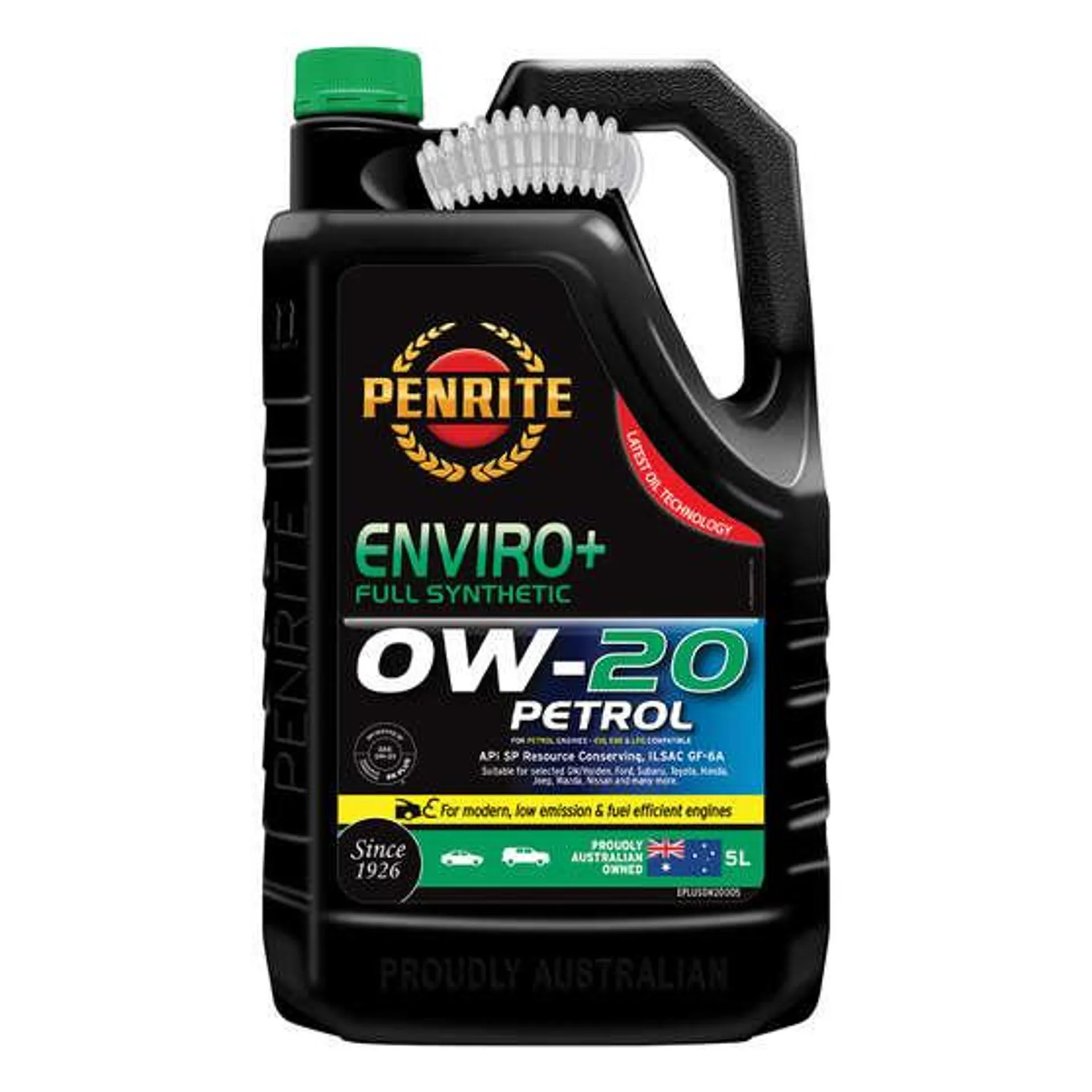 Penrite Enviro+ Engine Oil - 0W-20 5 Litre