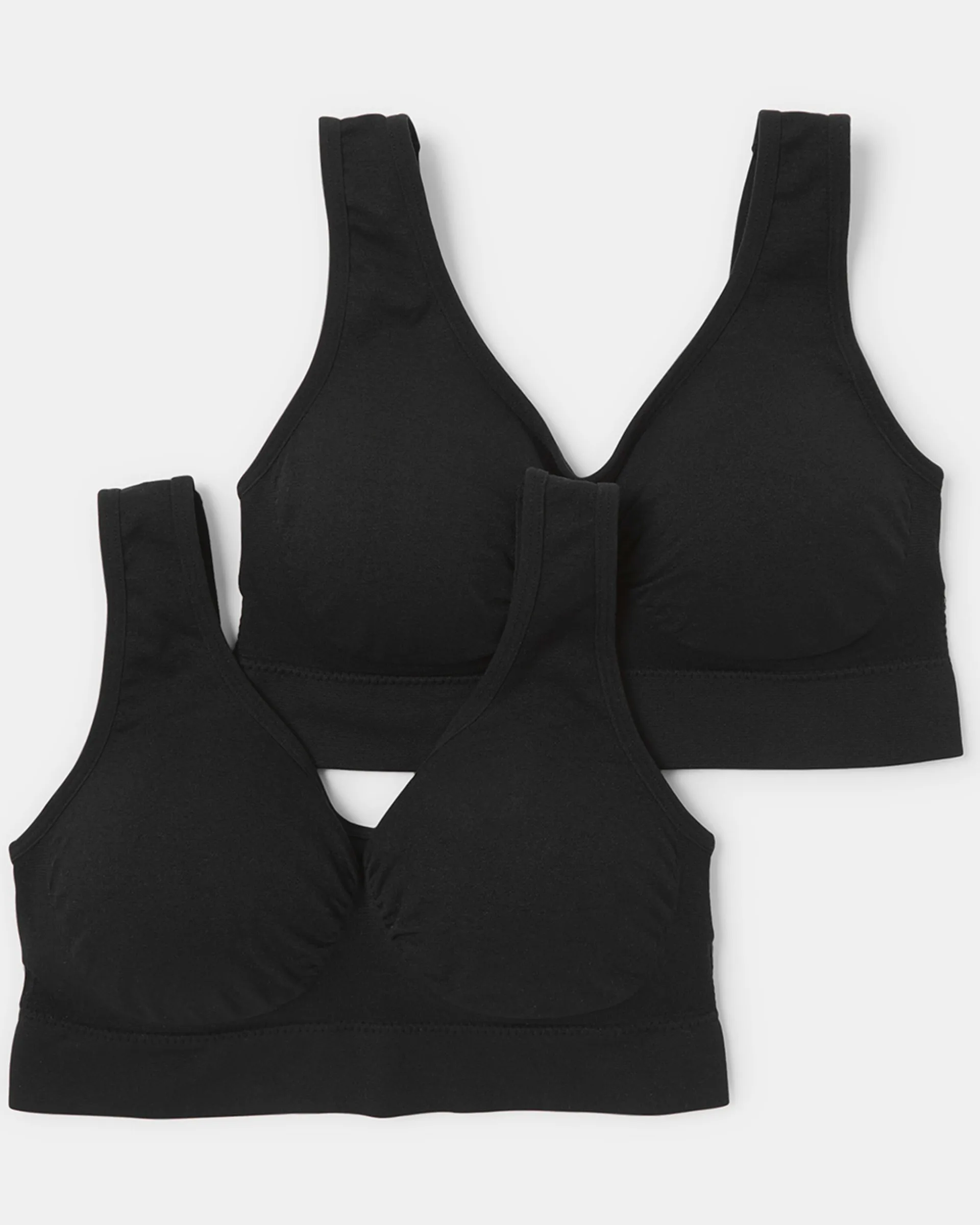 2 Pack Wirefree Seamfree Crop