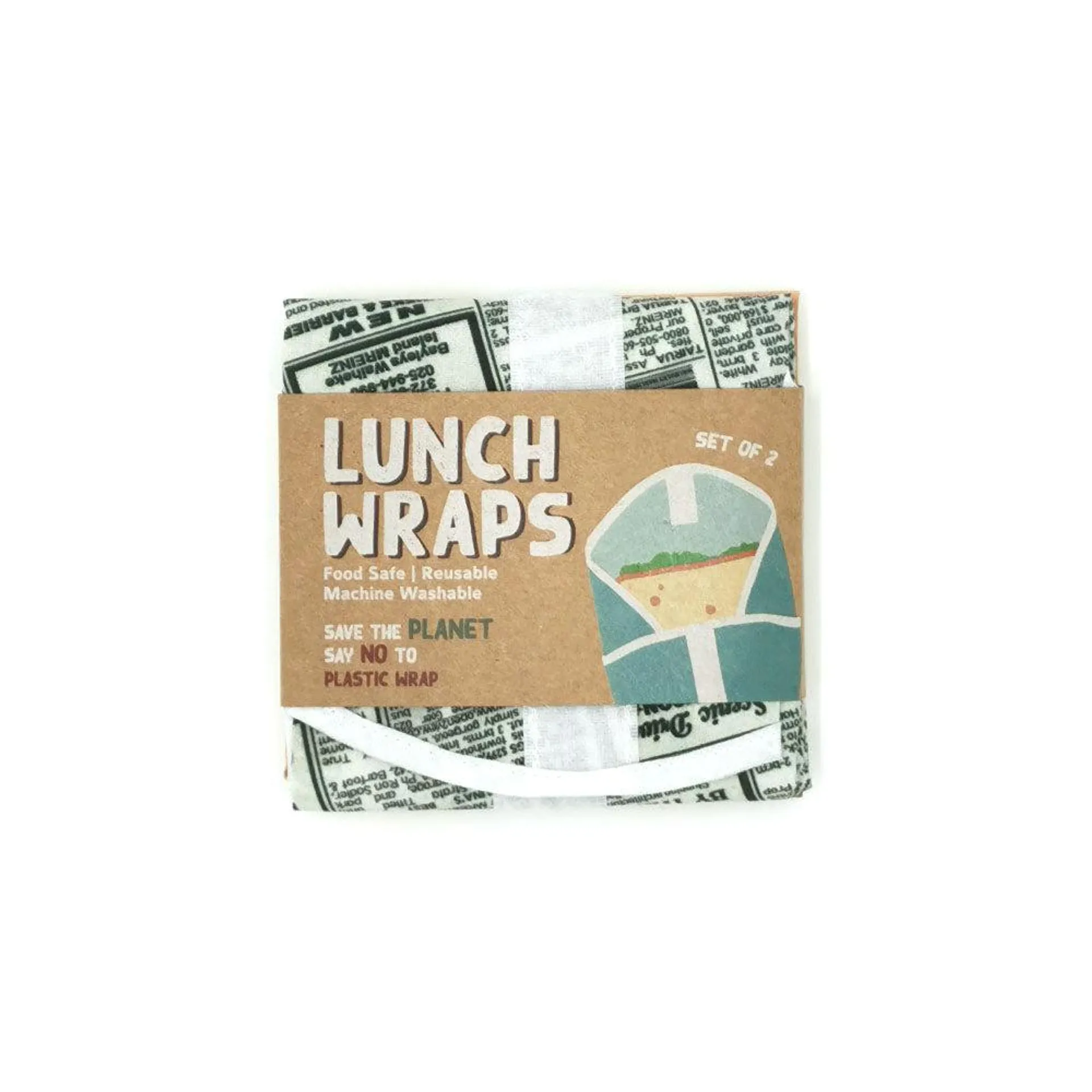 Retro Paper Lunch Wrap