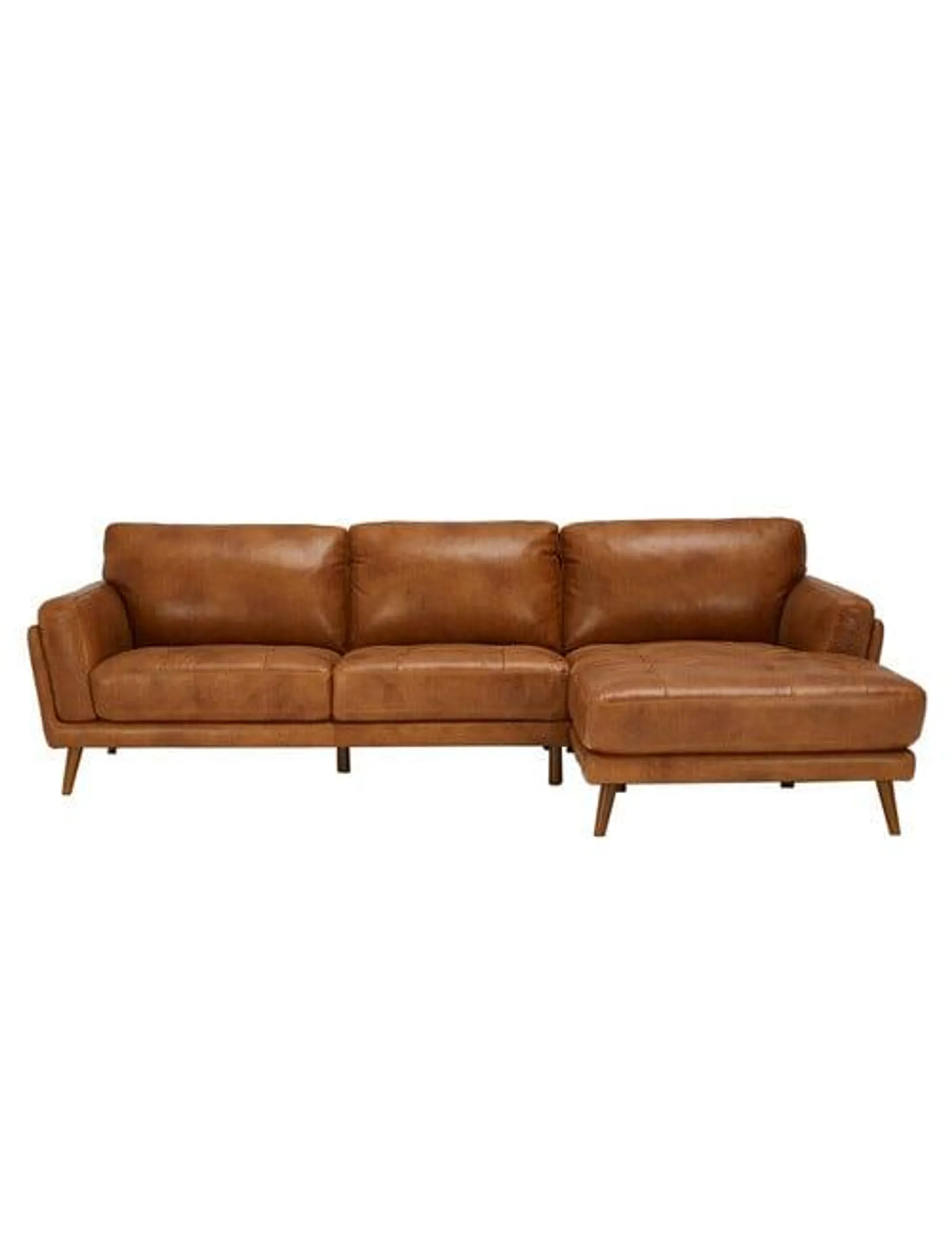 LUCA Hendrix II Leather 2.5 Seater with Right Hand Chaise