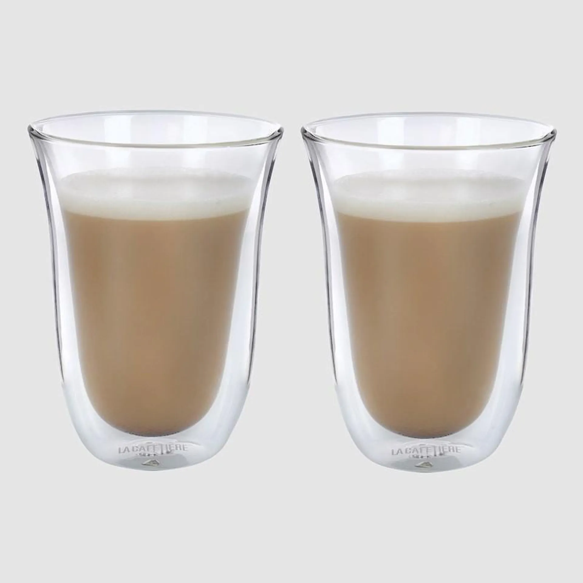 La Cafetiere Double Walled Latte Glasses 300ml Set 2