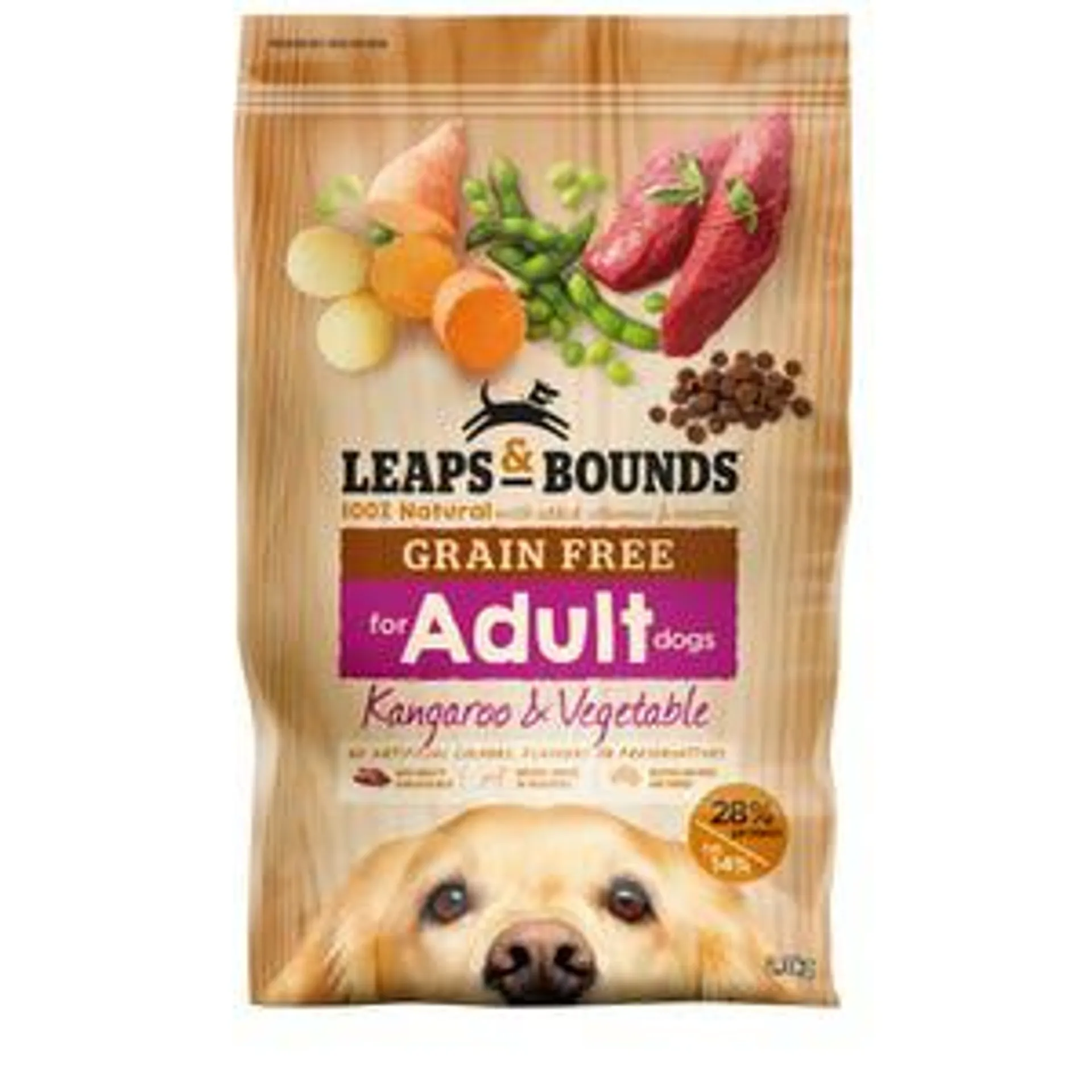 Leaps & Bounds Grain Free Kangaroo And Vege Dog Food 2.3kg