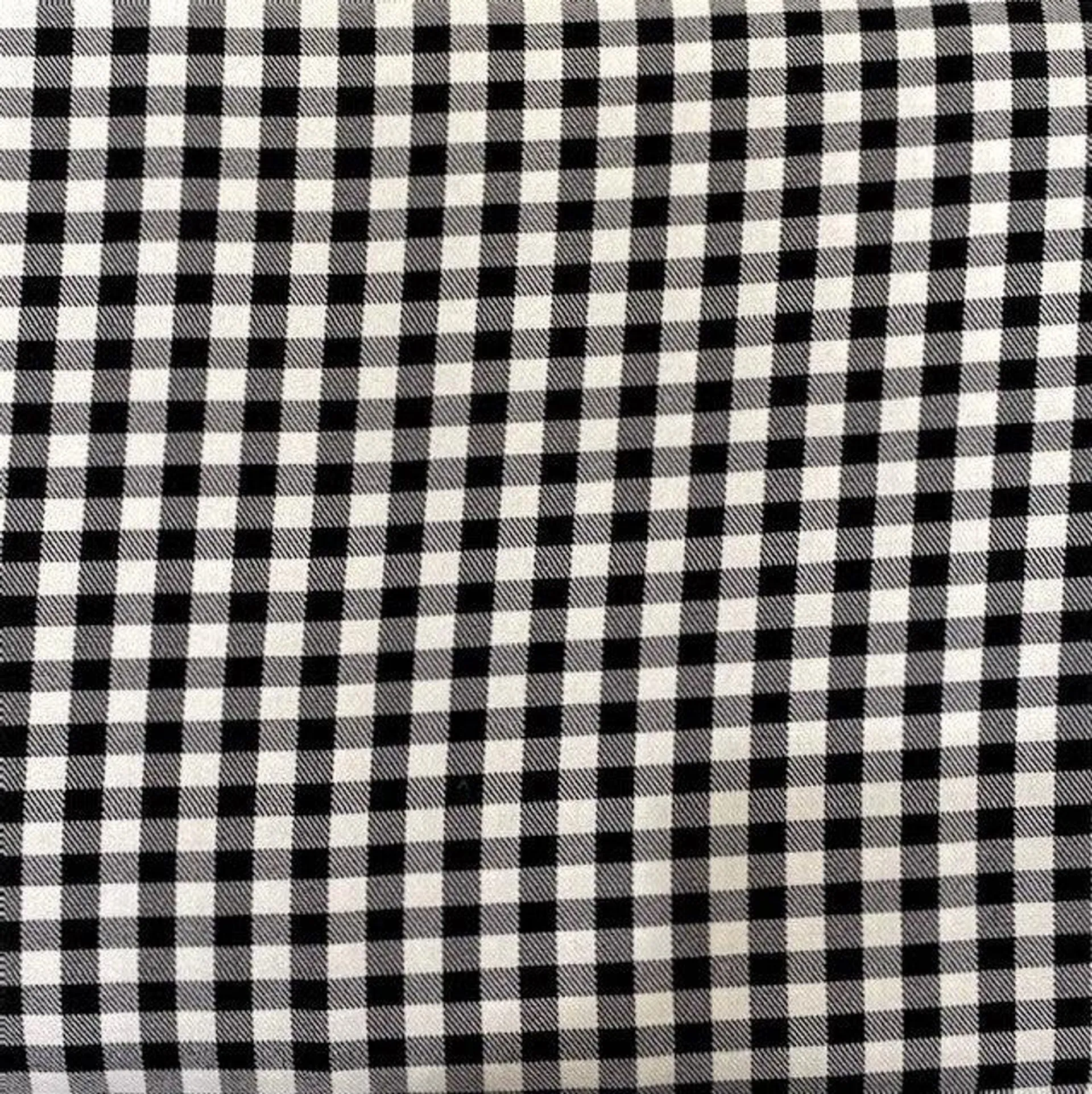 Check Suiting Fabric, Check Black/White- 145cm