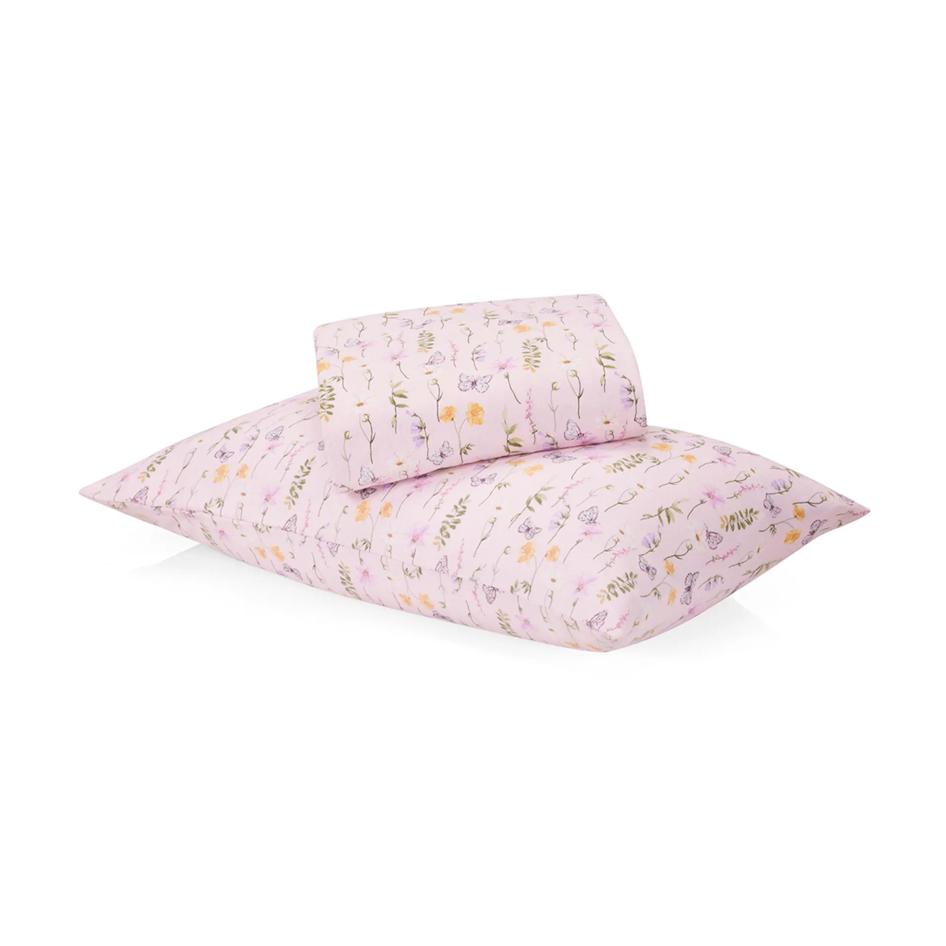 Floral Cotton Flannelette Sheet Set - Single Bed
