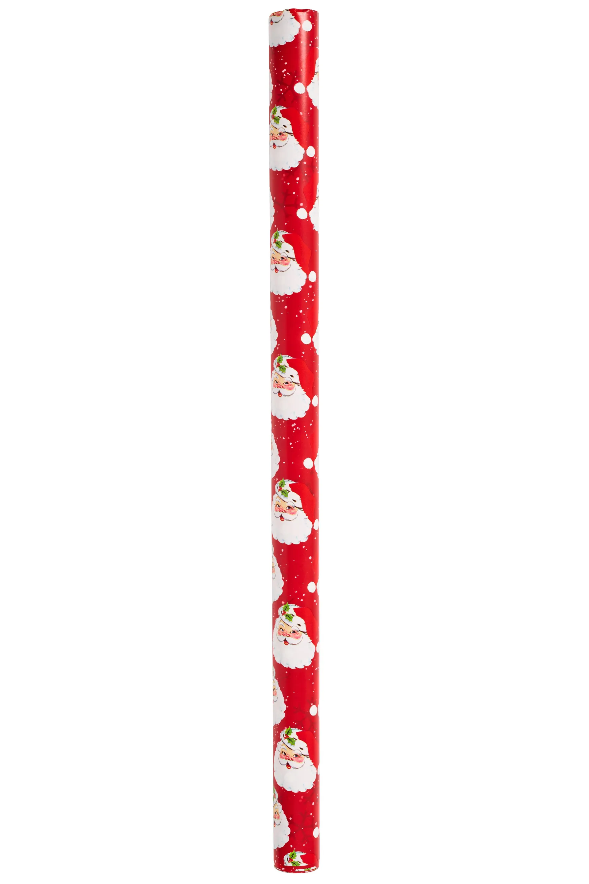 WHSmith Roll Wrap Traditional Santa Red 4m