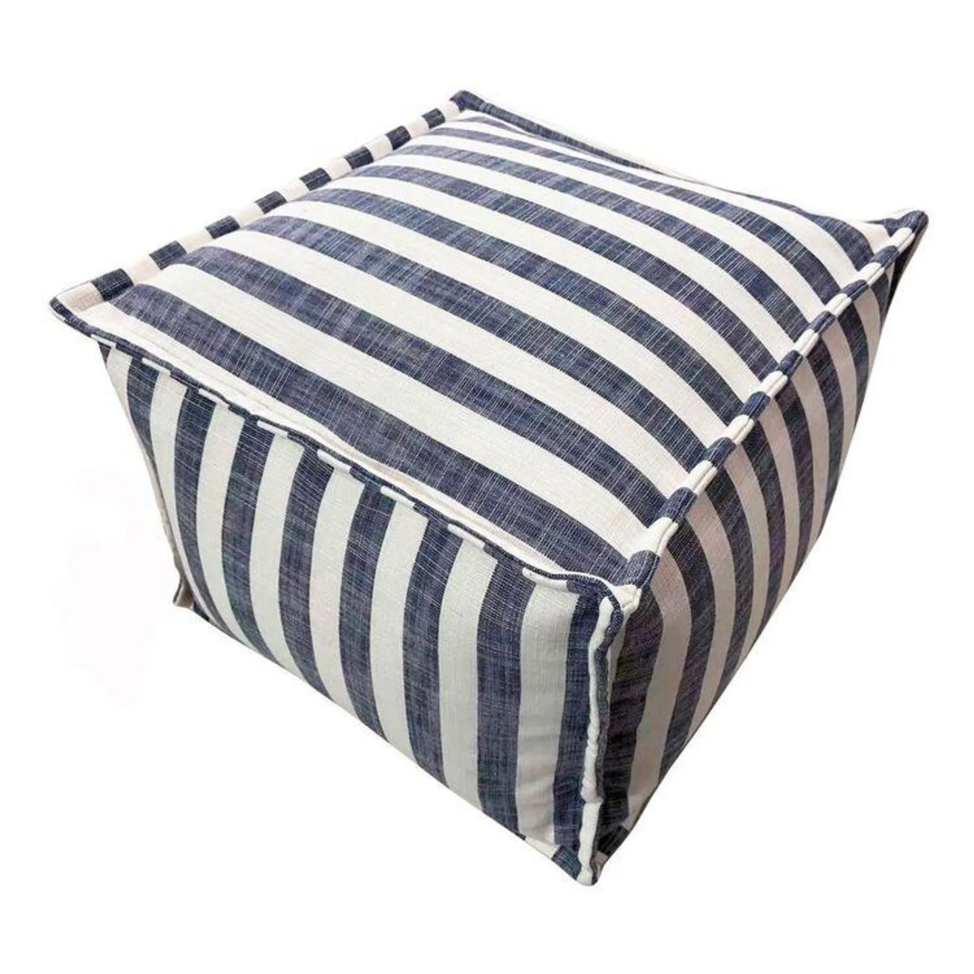 Ombre Home Sorrento Ottoman Blue 40 x 40 x 30 cm