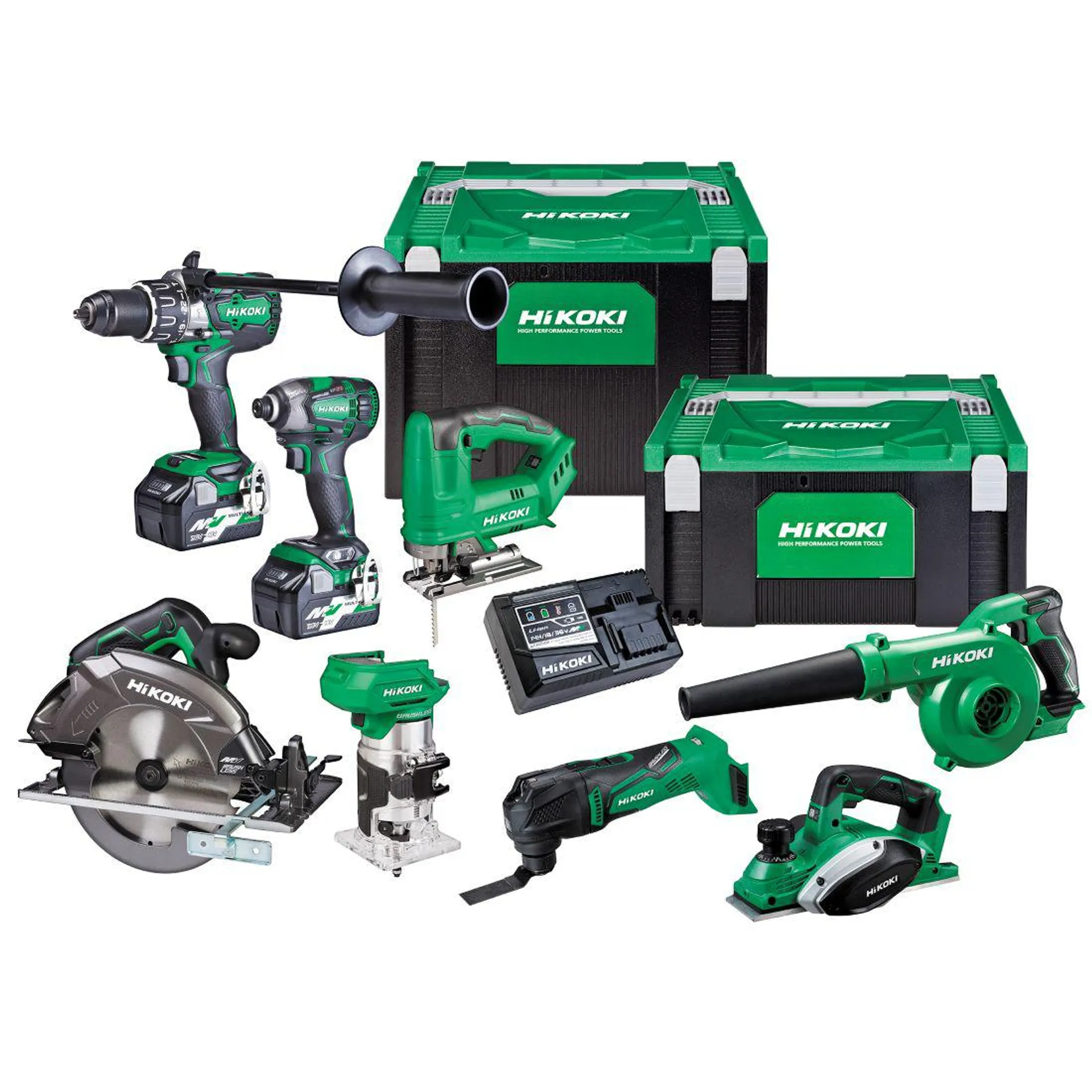 Tool Kit 8-Piece With Planer and Jigsaw 18V/36V Brushless KC36188DC(GRZ)