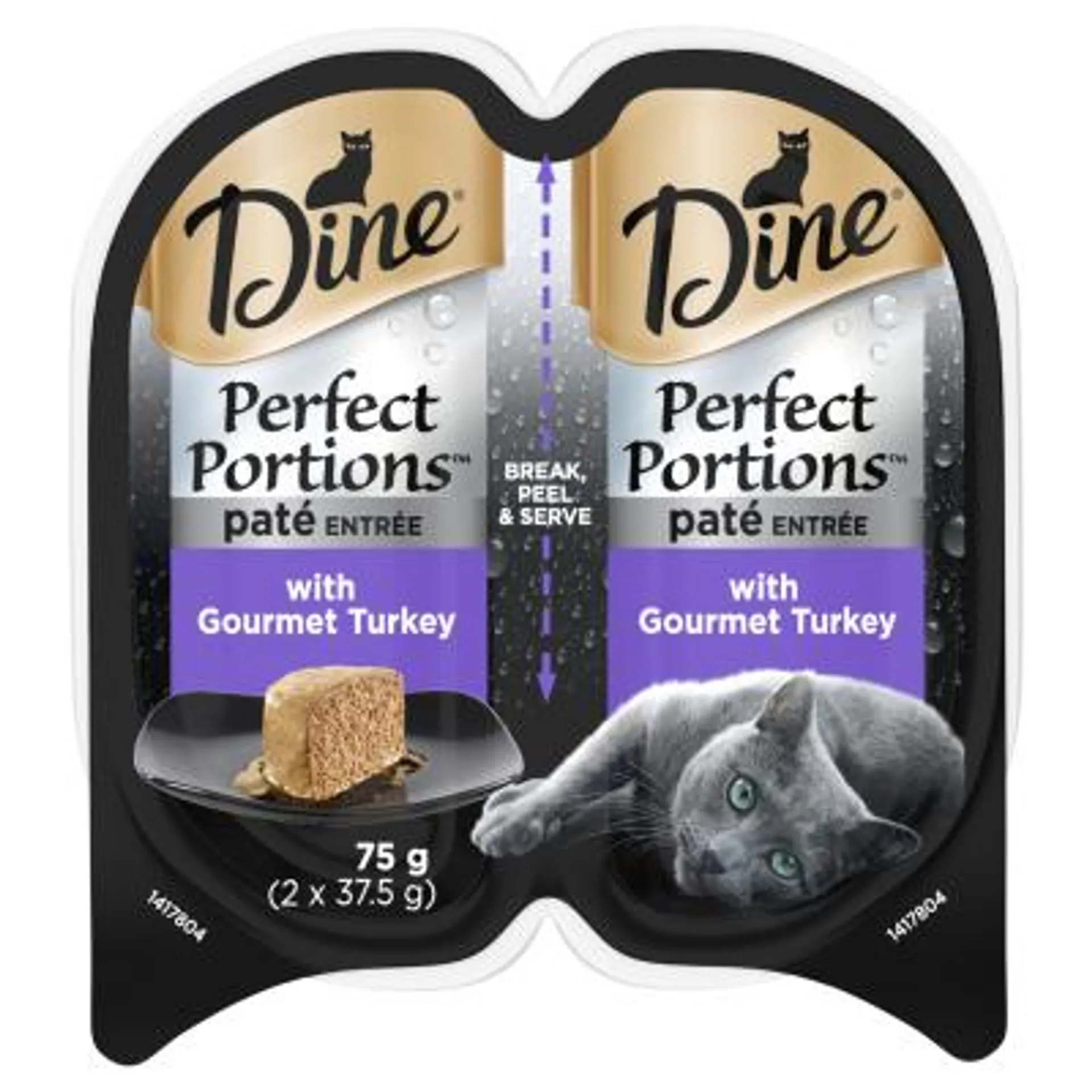 Dine Perfect Portions Pate Entree With Gourmet Turkey Wet Cat Food