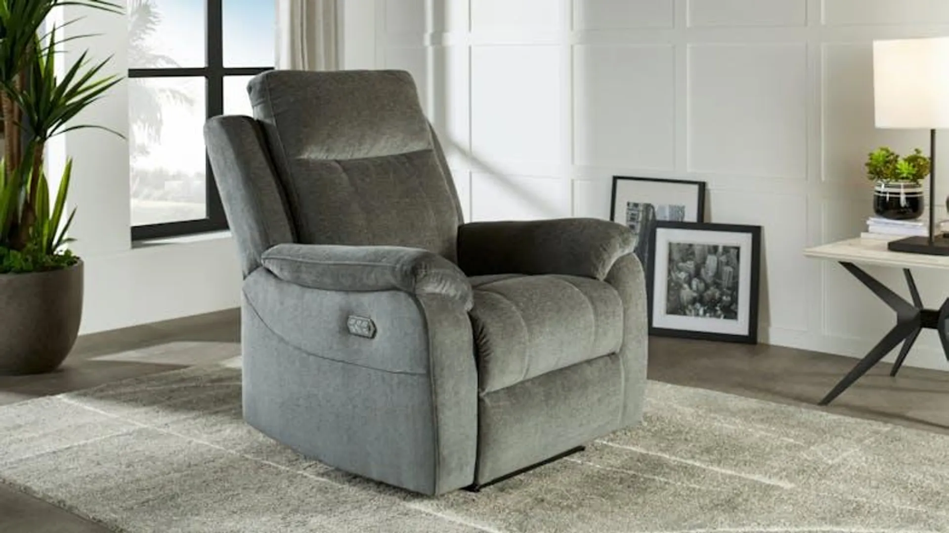 Luximo Fabric Electric Recliner Chair