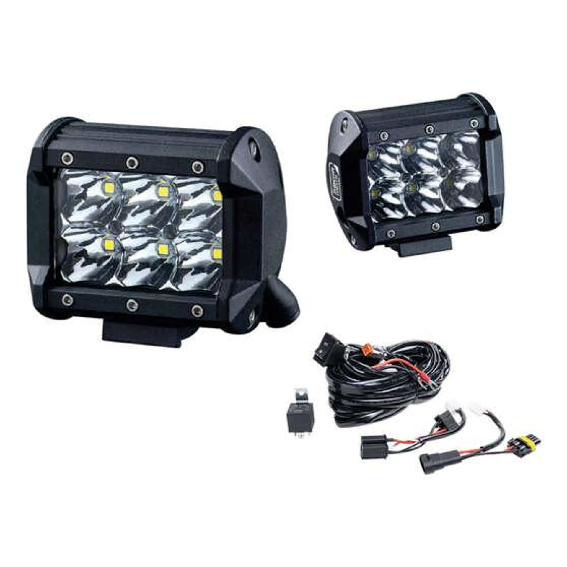 Ridge Ryder LED Driving Light Kit w/ harness - 100mm 25W