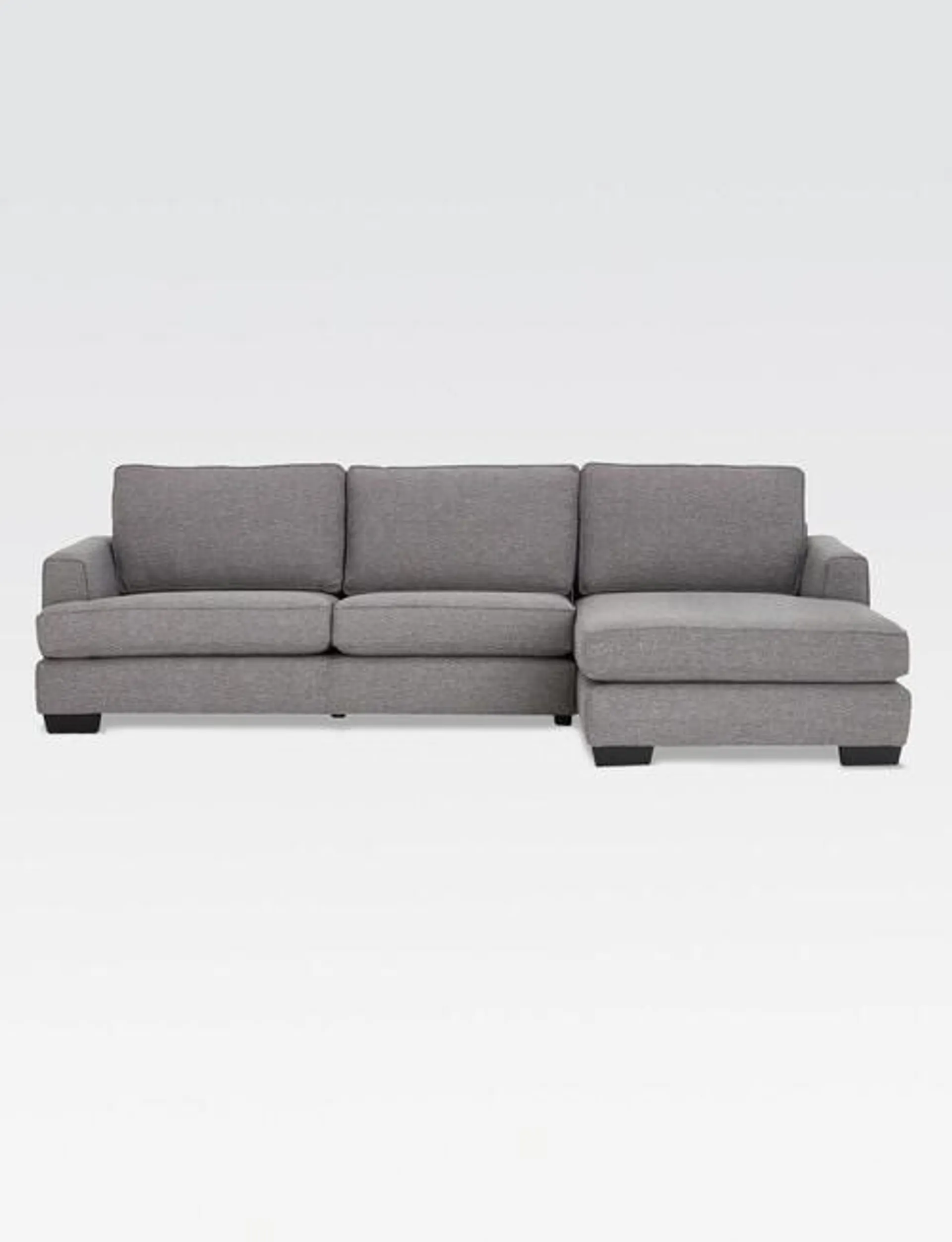 LUCA Max 2.5 Seater Sofa with Right-Hand Chaise, Slate