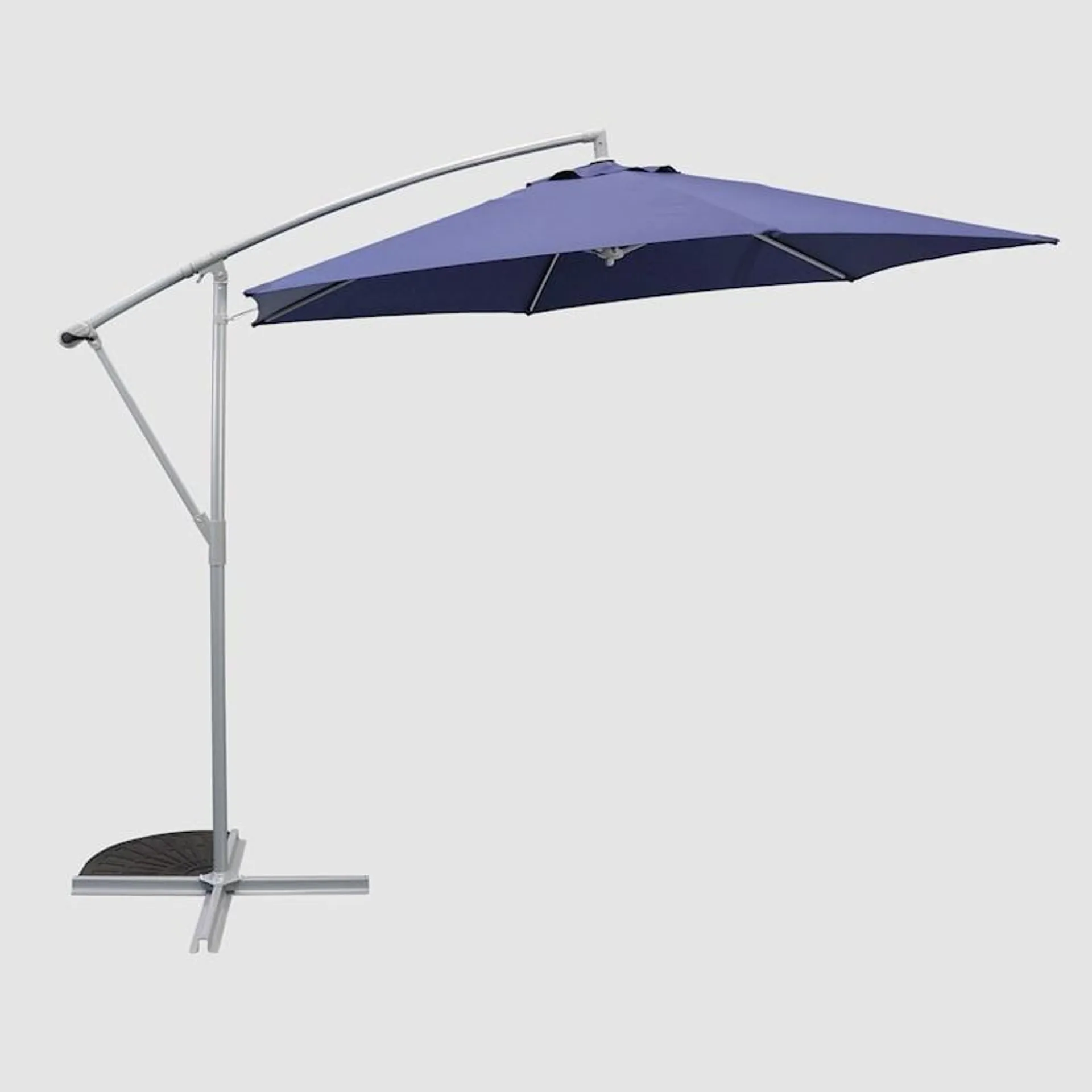 Outdoor Creations 360 Degrees Offset Market Umbrella Blue