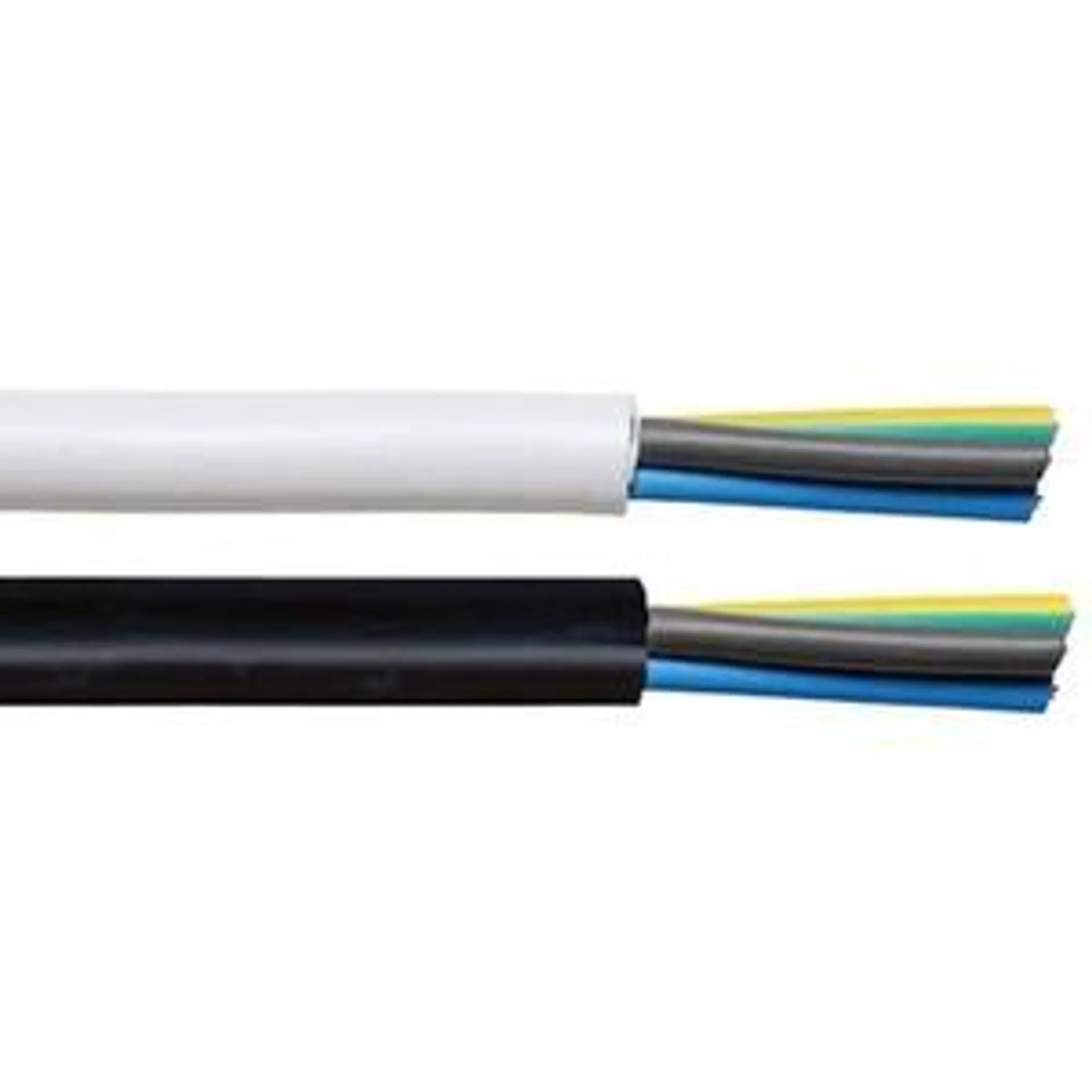 Cable .75mm 3c Flex PVC/PVC 90Deg 250/440V White