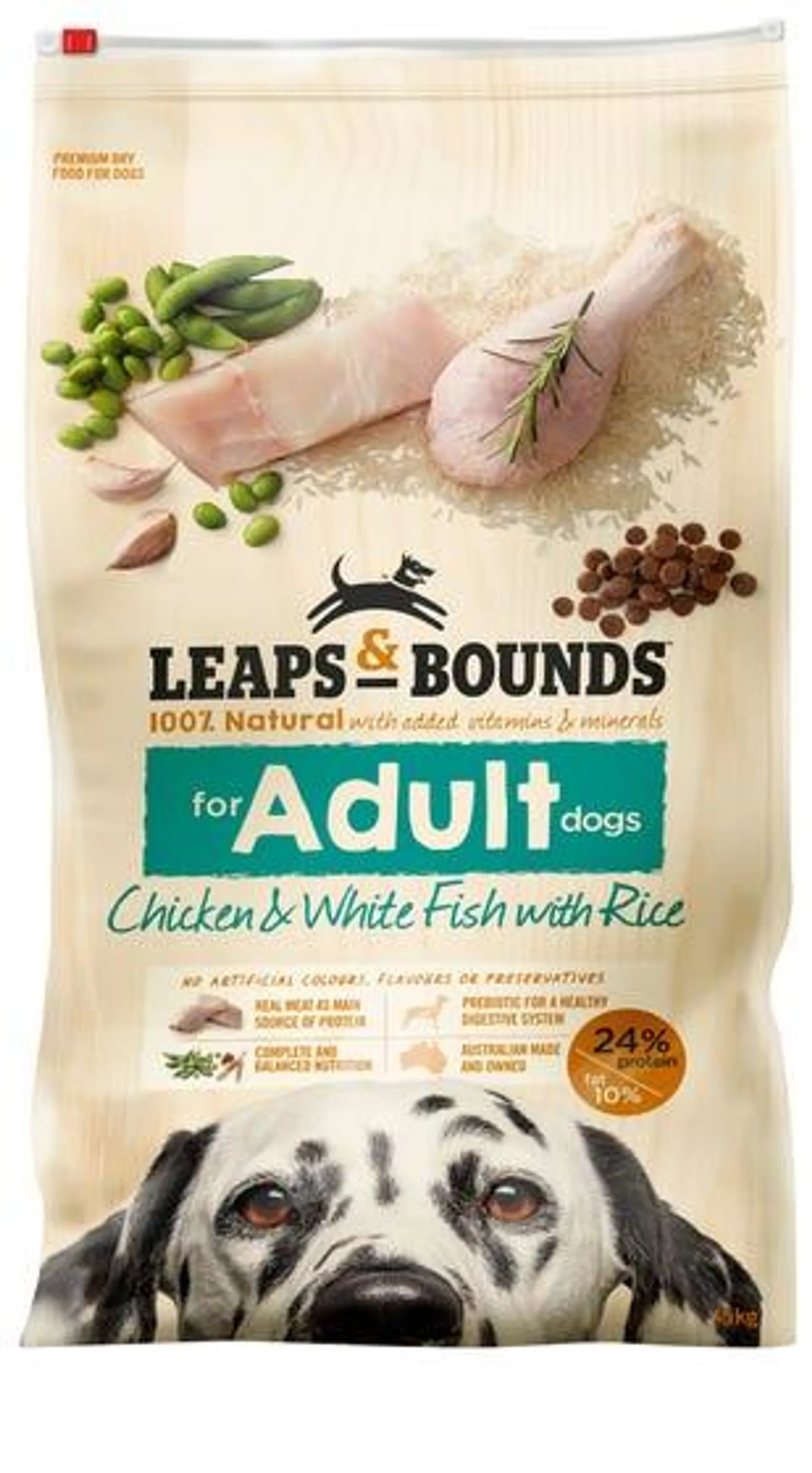 Leaps & Bounds Chicken And Fish Adult Dog Food 15kg