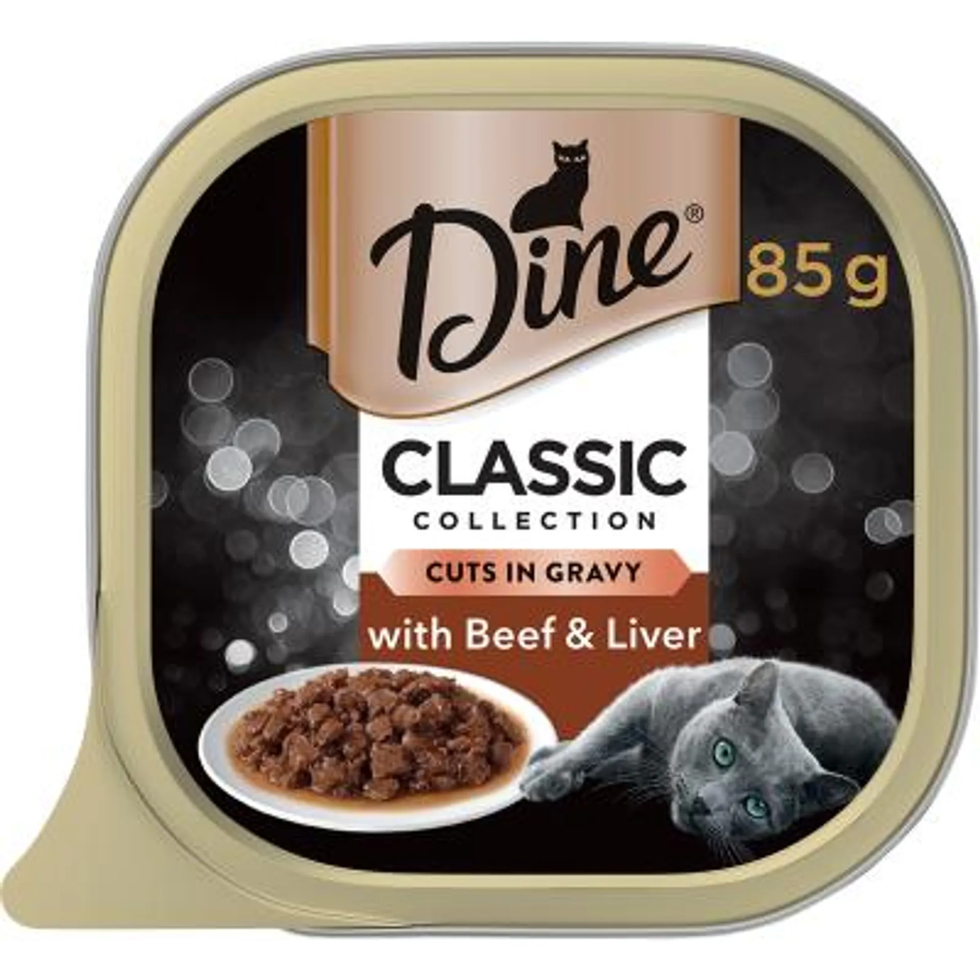 Dine Classic Collection Cuts In Gravy with Beef & Liver Wet Cat Food