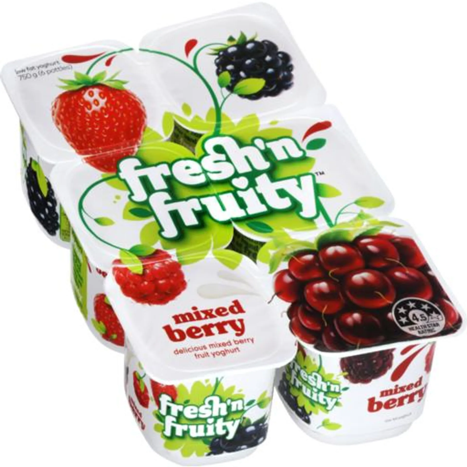 Fresh n Fruity Yoghurt Mixed Berry 6 Pack