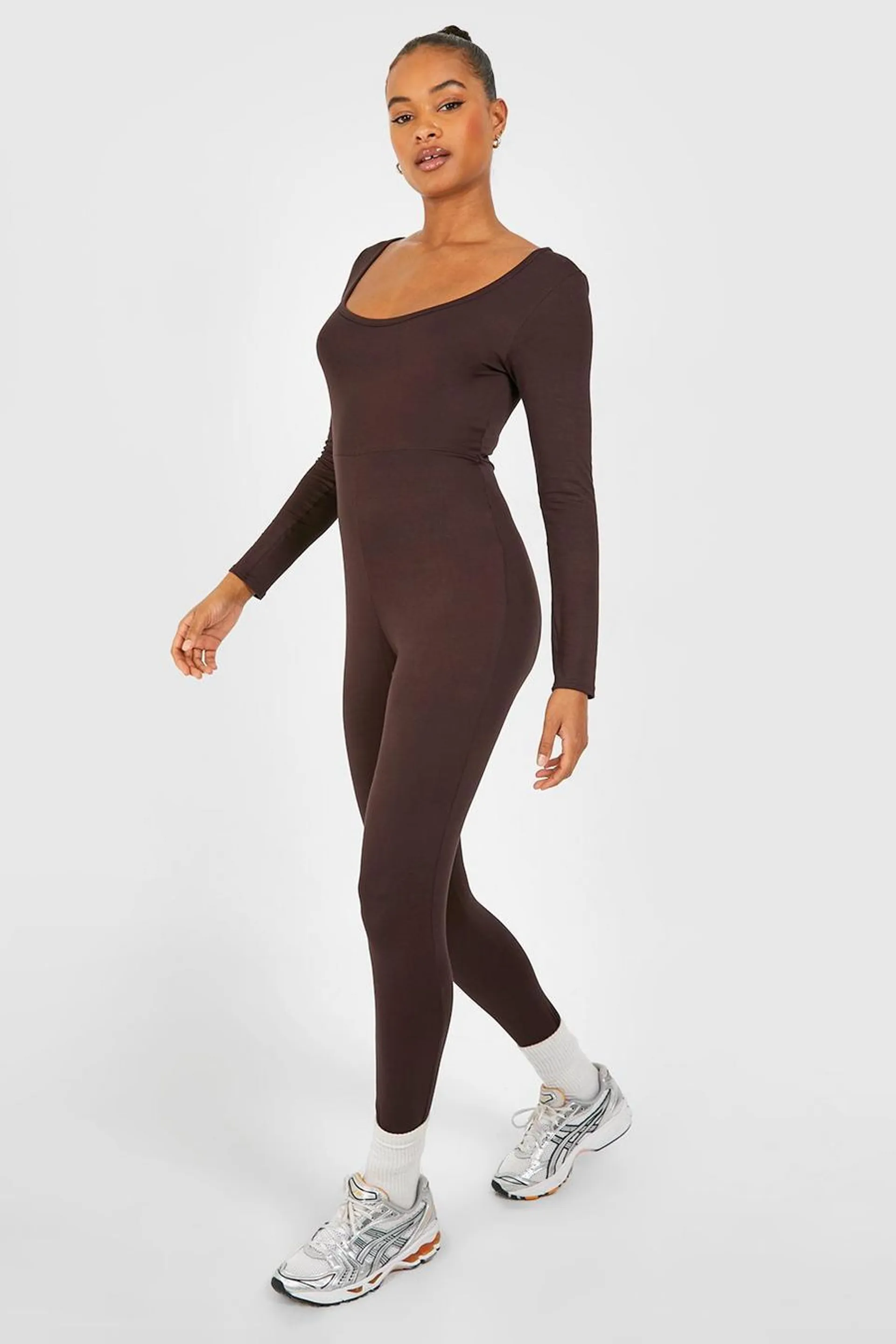 Tall Basic Jersey Scoop Longsleeve Unitard