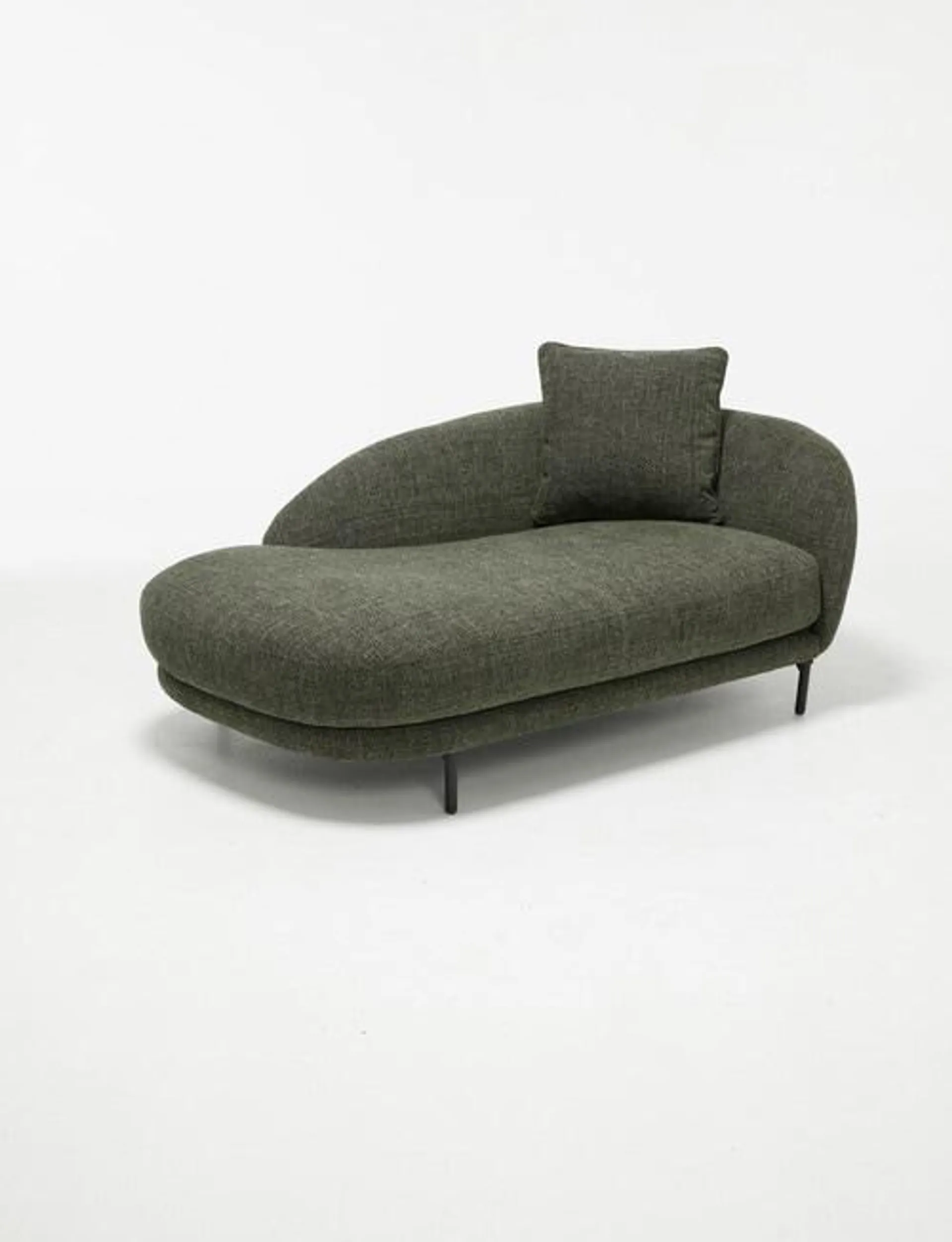 LUCA Milan Fabric Daybed With Right Arm