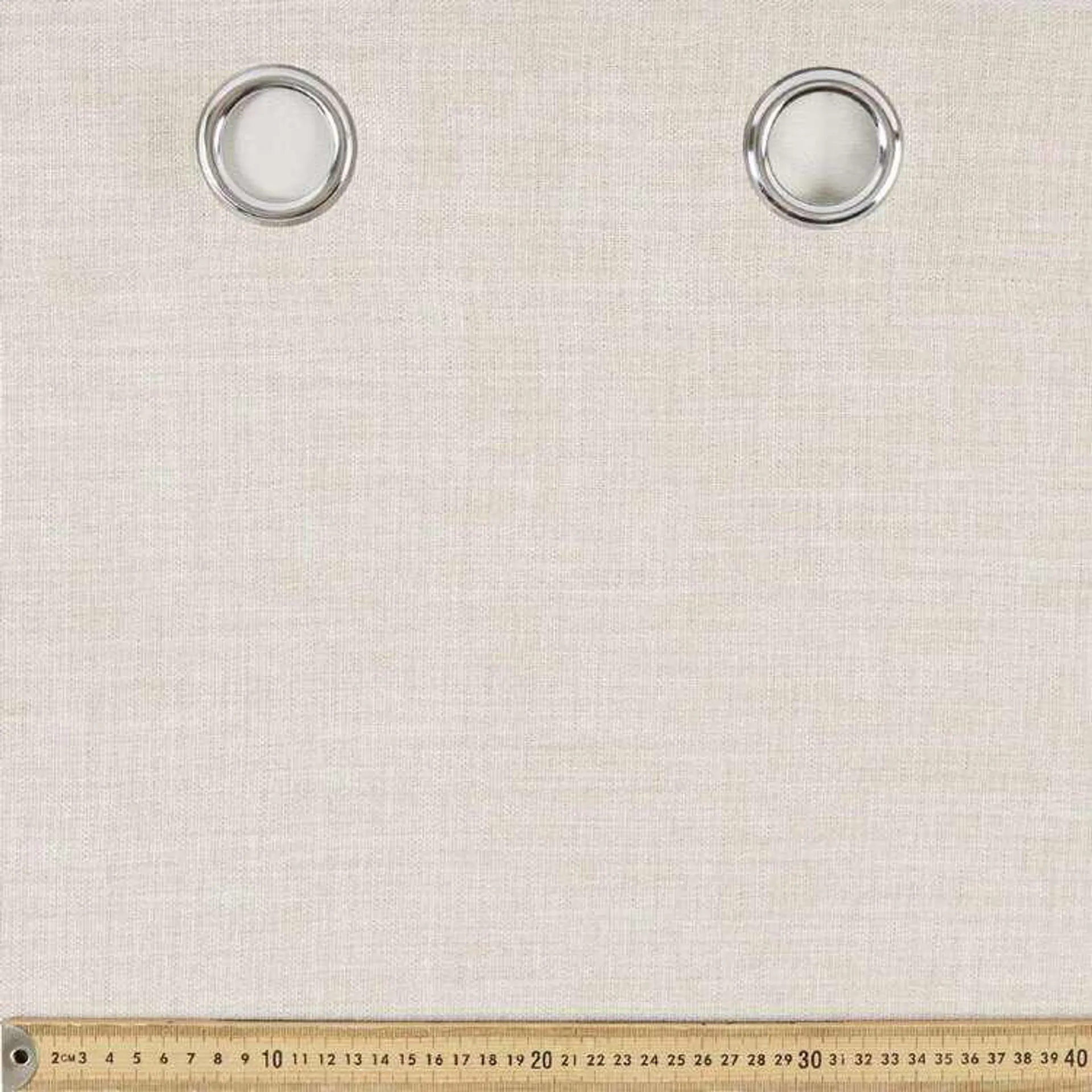 Gummerson Rylee Triple Weave Eyelet Cut, Hem & Hang Curtain Fabric Linen 270 cm