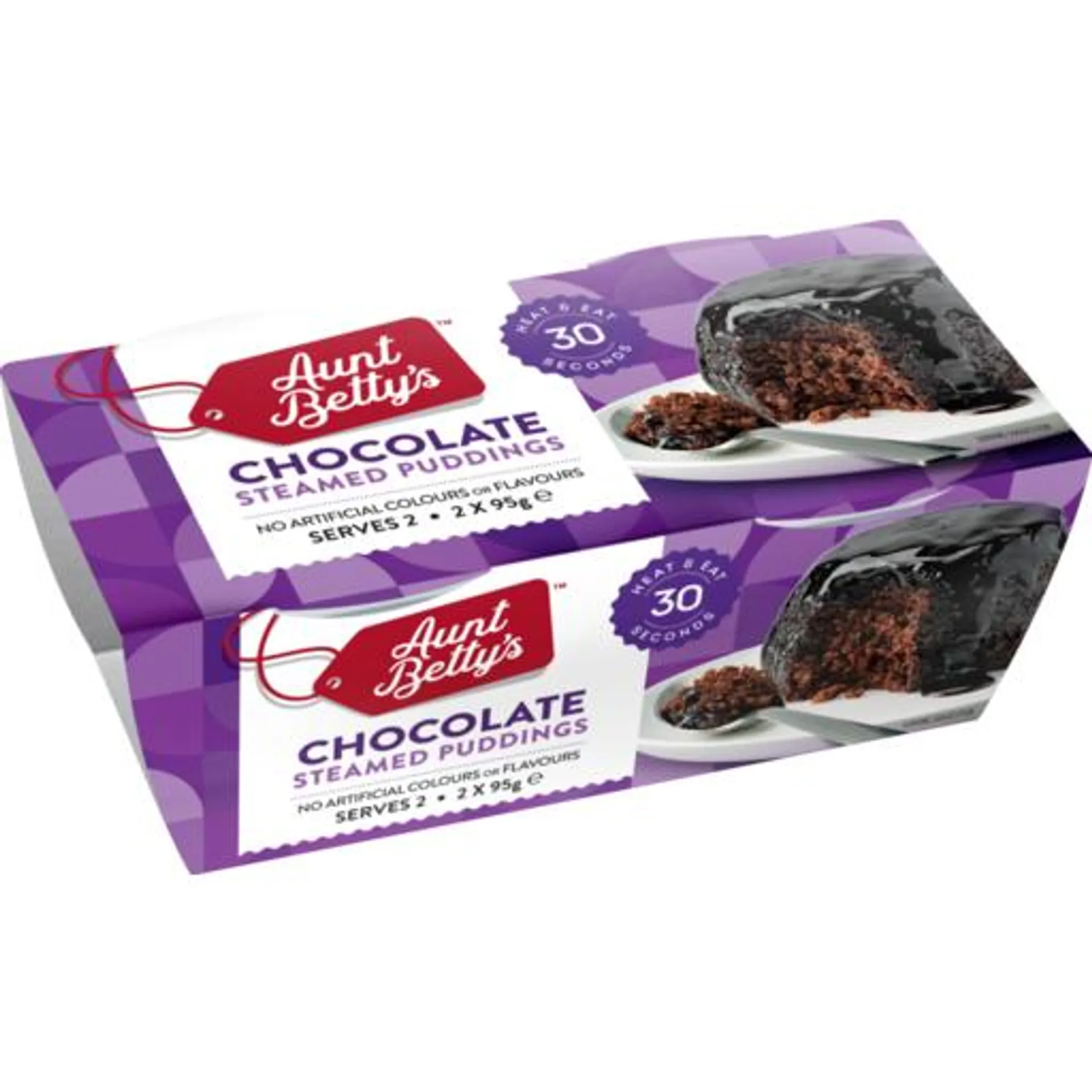 Aunt Bettys Steamed Pudding Chocolate 2 Pack