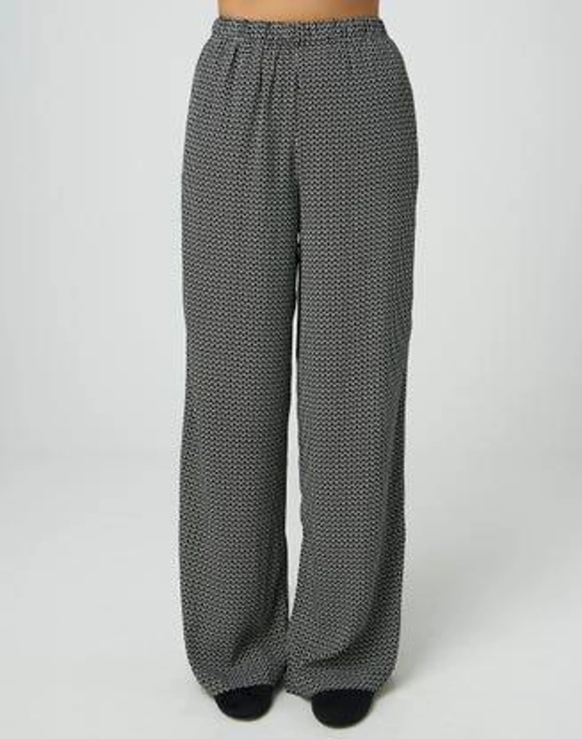 Wide Leg Print Pants