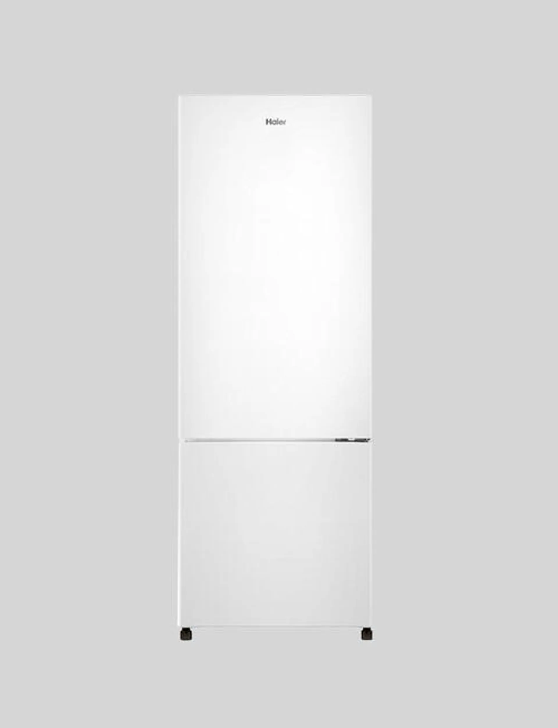 Haier 303L Bottom Mount Fridge Freezer, White, HRF340BW2