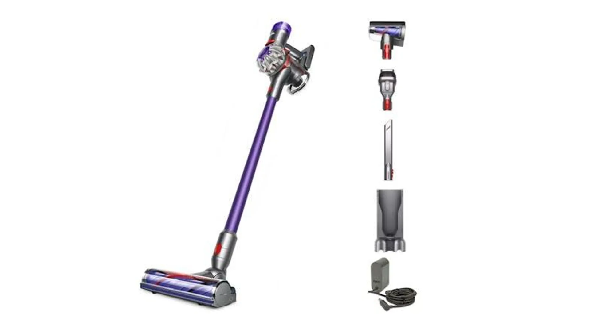 Dyson V8 Extra Handstick Vacuum Cleaner - Silver/Purple (447951-01)