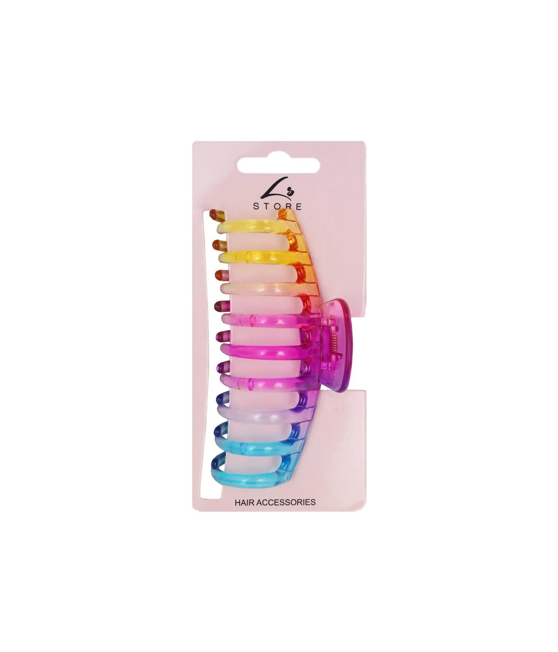 Rainbow Hair Claw Clip 11cm