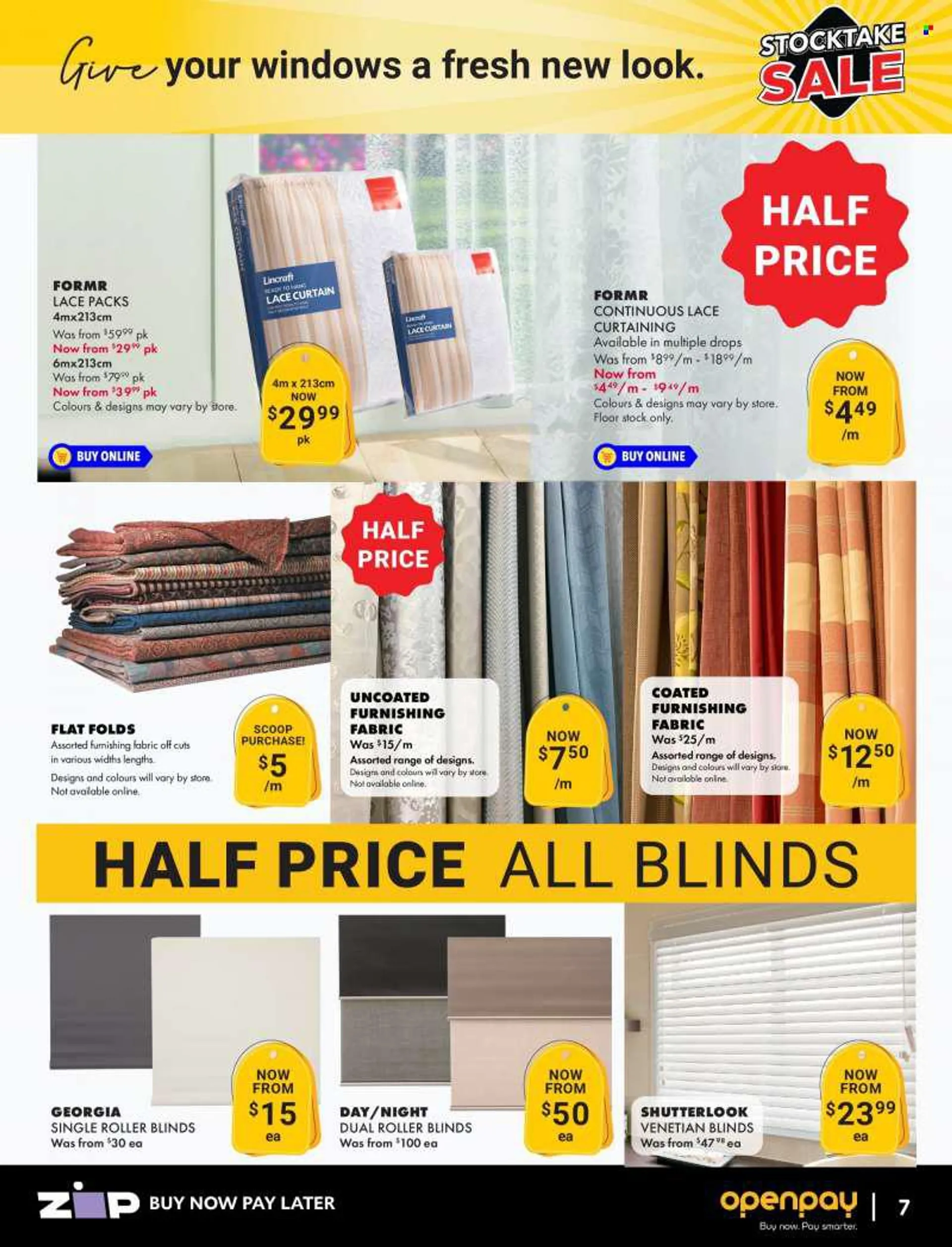 Lincraft mailer - 21.07.2022 - 31.07.2022 - Sales products - windows, blinds. Page 7.