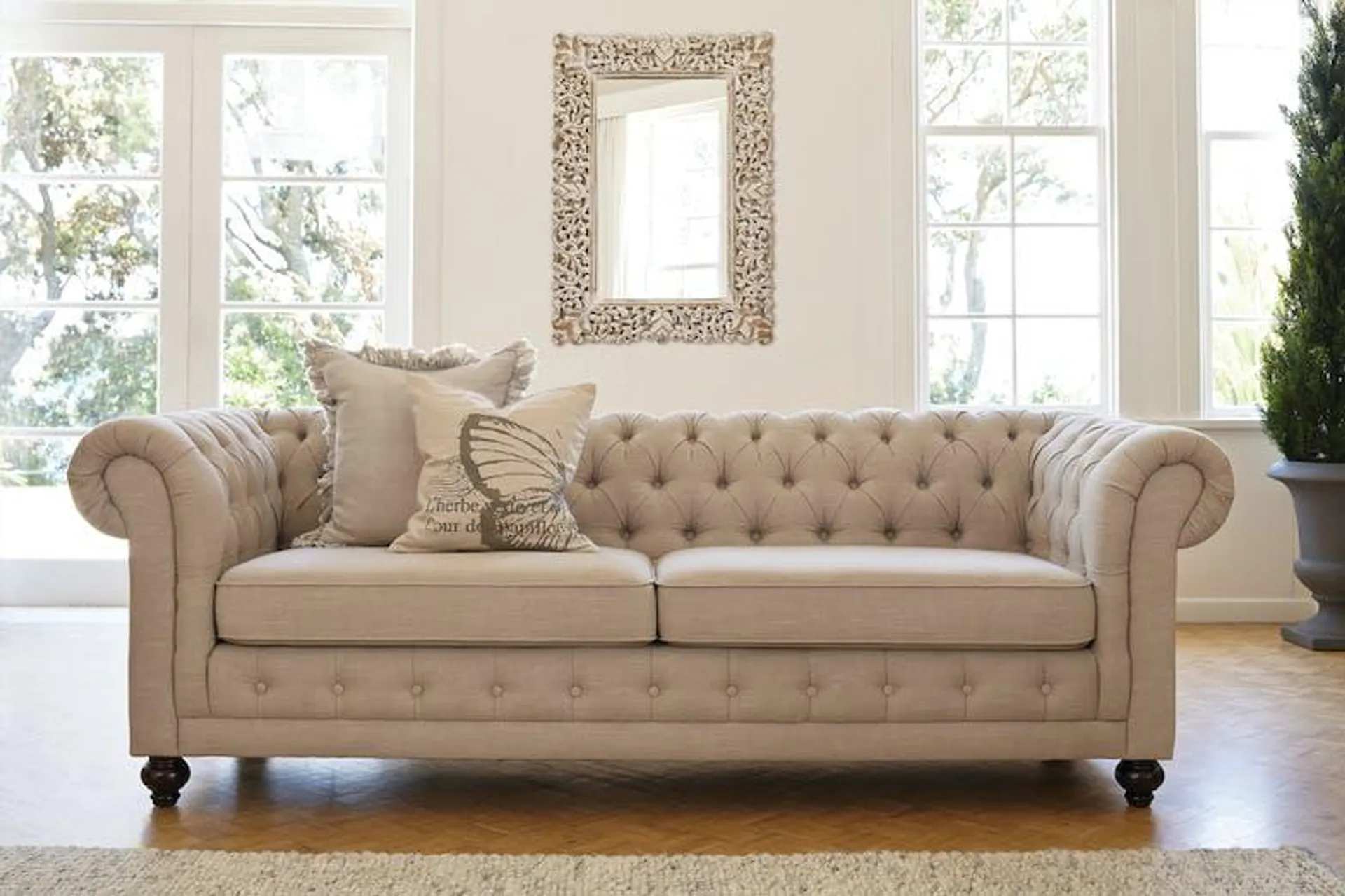 Royalty 3 Seater Fabric Sofa