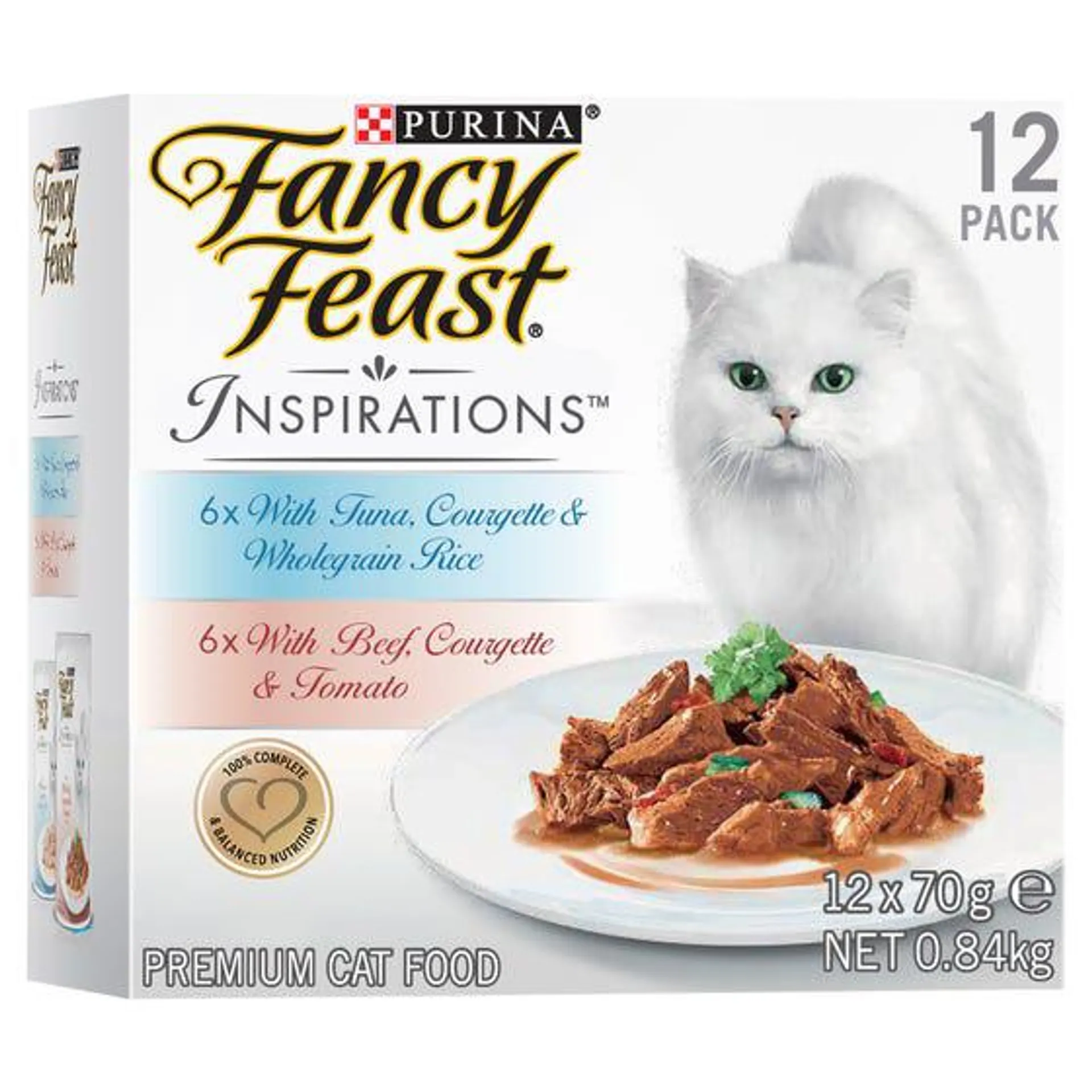 Fancy Feast Inspirations Beef & Tuna Cat Food 12pk - 70g