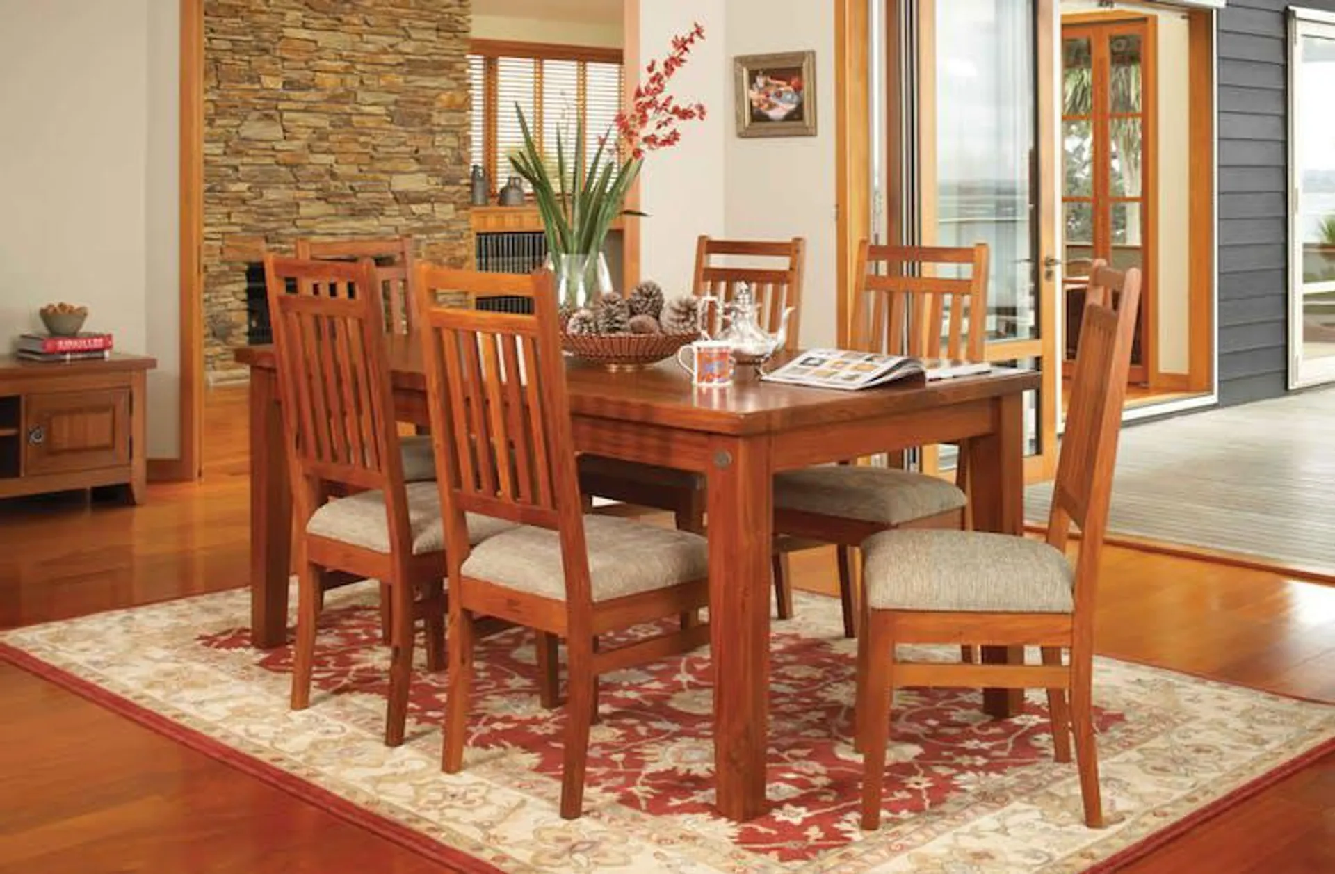 Clutha 7 Piece Rectangular Dining Suite