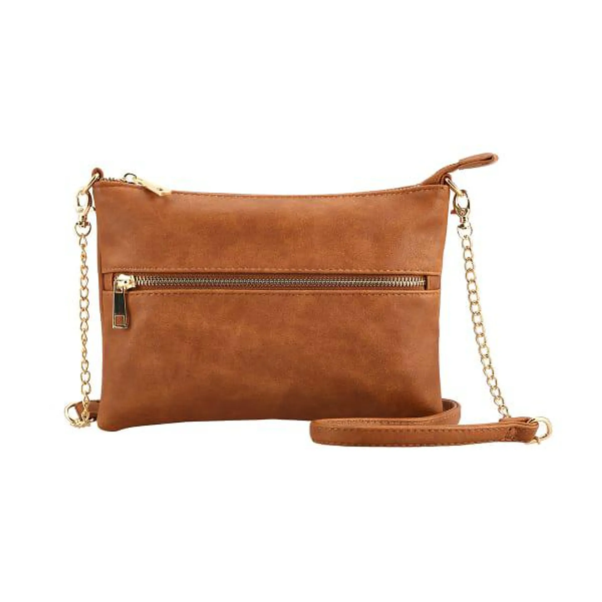 Blocked Chain Crossbody Bag