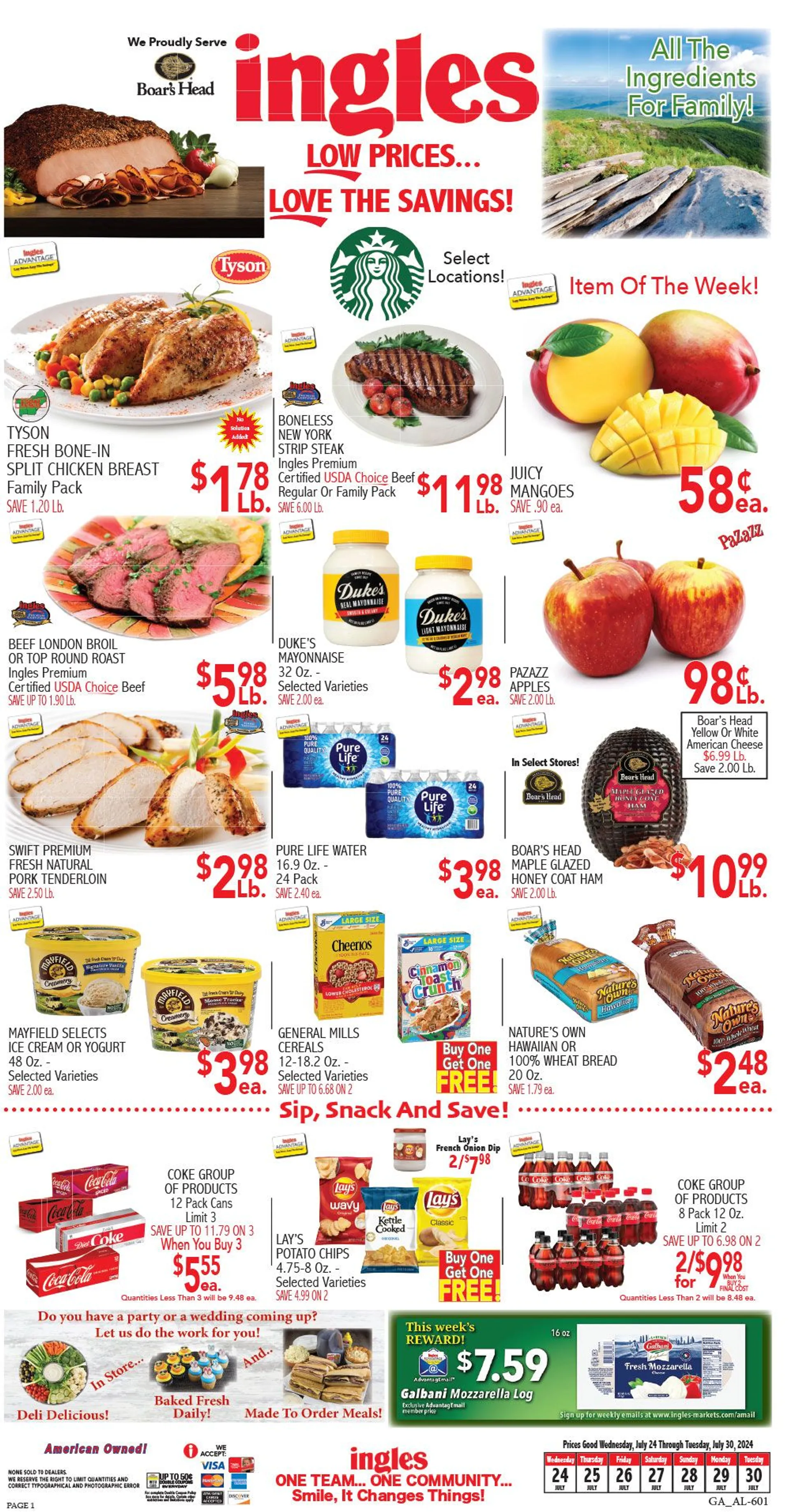 Weekly ad INGLES SALES from July 24 to July 30 2024 - Page 1