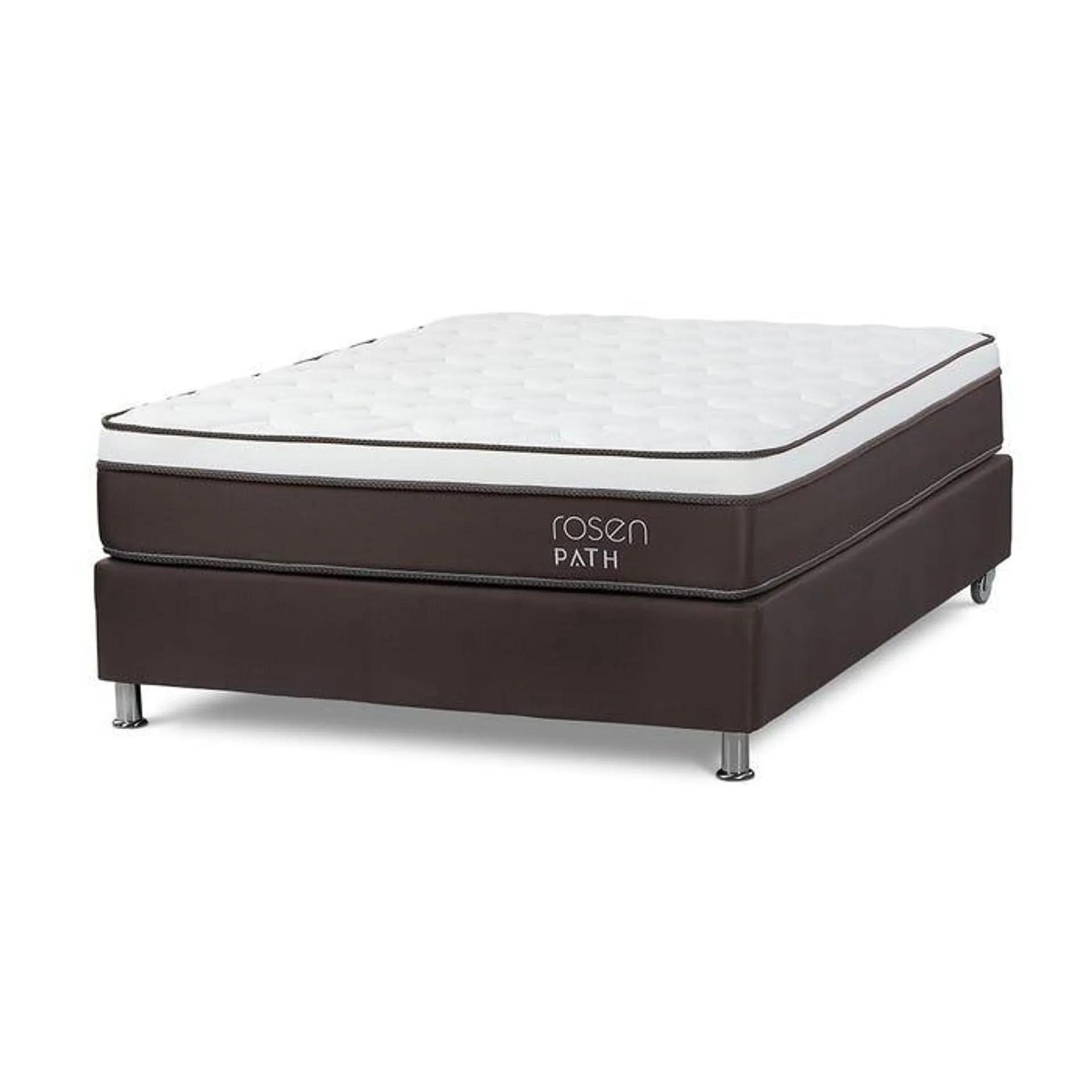 Cama Box Tarima Path Café 2 Plazas 135 x 190 cm