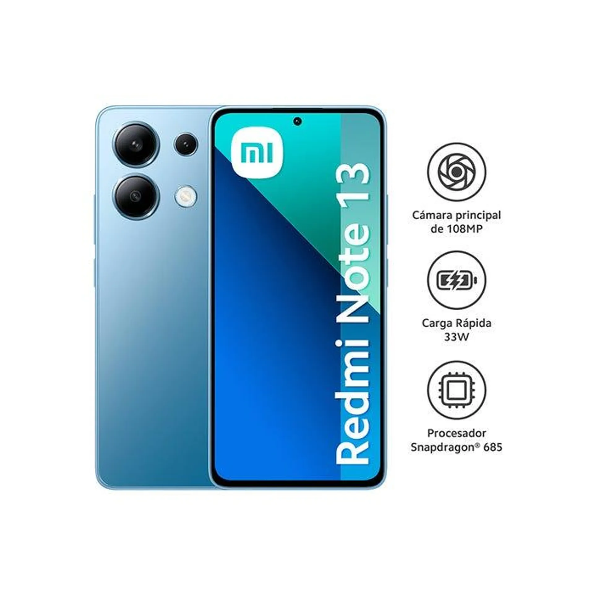 Celular Xiaomi Redmi Note 13 8GB 256GB 6.67" Azul