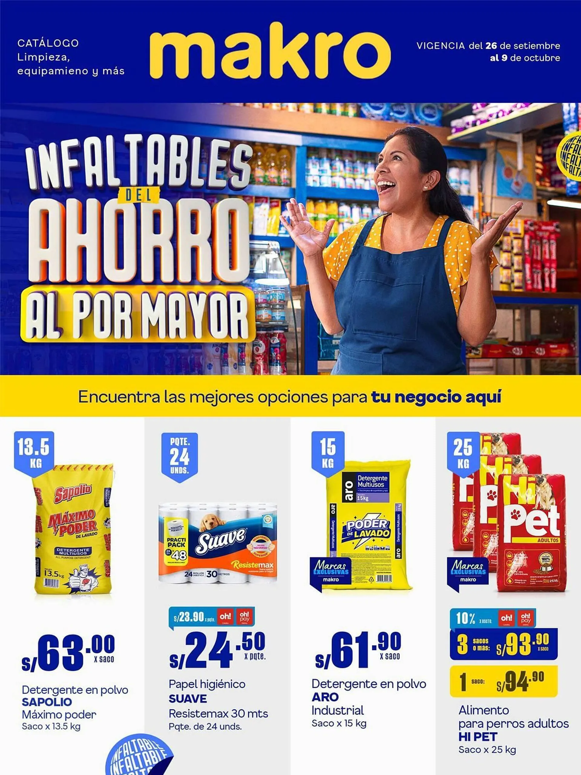 Catalogo de Catálogo Makro 26 de setiembre al 9 de octubre 2024 - Pag 1