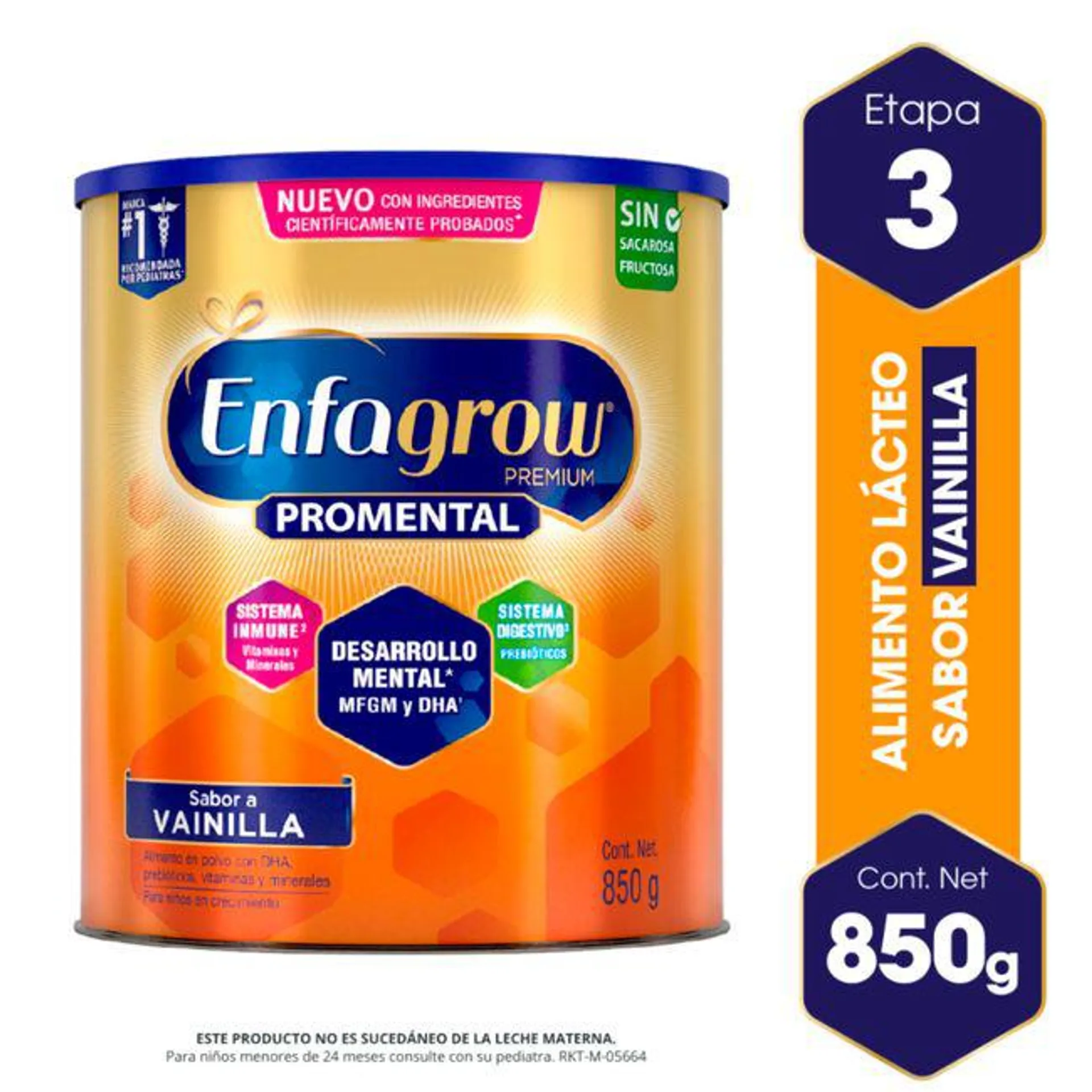 Alimento Lácteo ENFAGROW Premium Promental Sabor a Vainilla Lata 850g