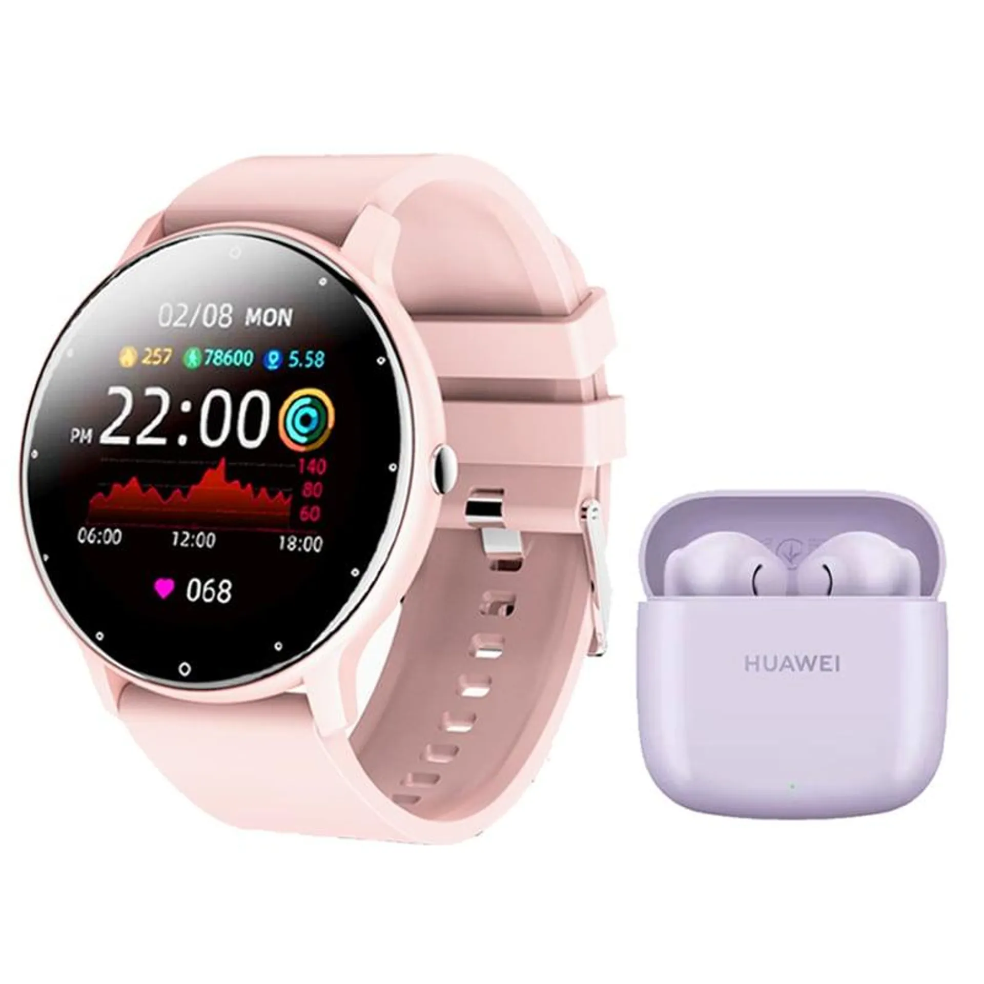 HUAWEI Freebuds se 2 Audífonos y Toumi Fit 2-P Reloj inteligente