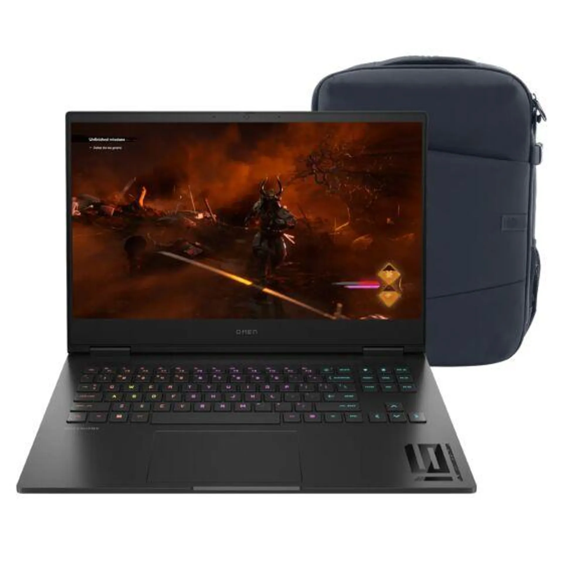 Laptop HP Gaming OMEN 16-xf0002la, AMD Ryzen 9, 32 GB, GPU NVIDIA® GeForce RTX™ 4070 para laptop (GDDR6 de 8 GB dedicada), 1 TB Unidad de estado sólido, 16.1, FHD + Mochila HP Creator