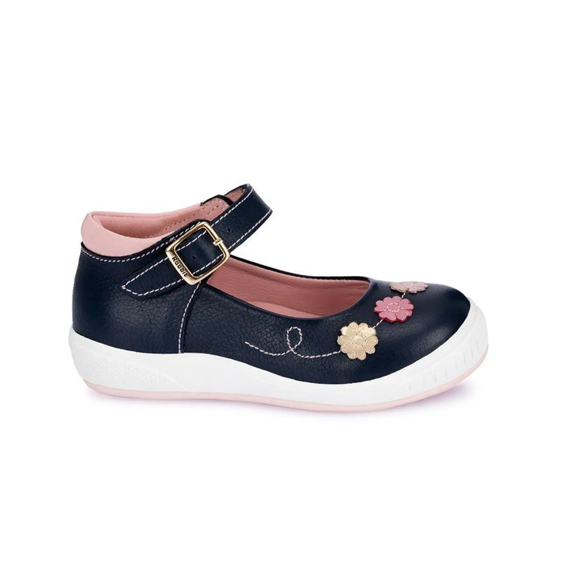 Zapato Ballerina JEFERS-008 Azul Rabbit Cuero