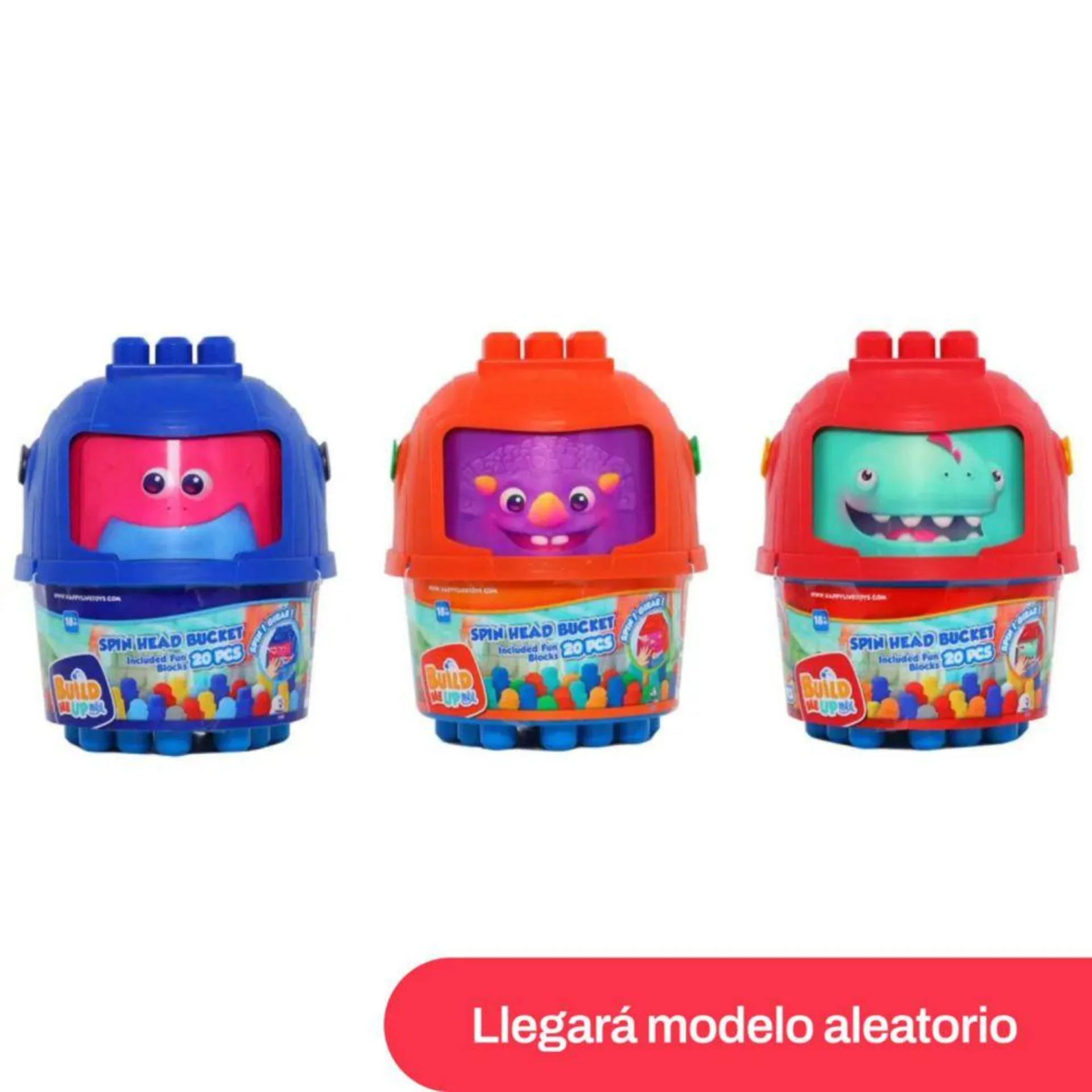 Bloques Build Me Up Maxi Dino Ira Cabeza 20 Piezas