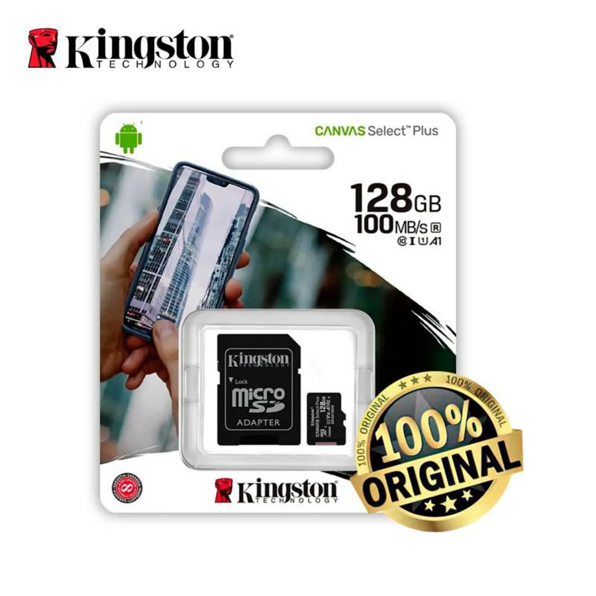 Memoria Micro SD Kingston 128GB Plus