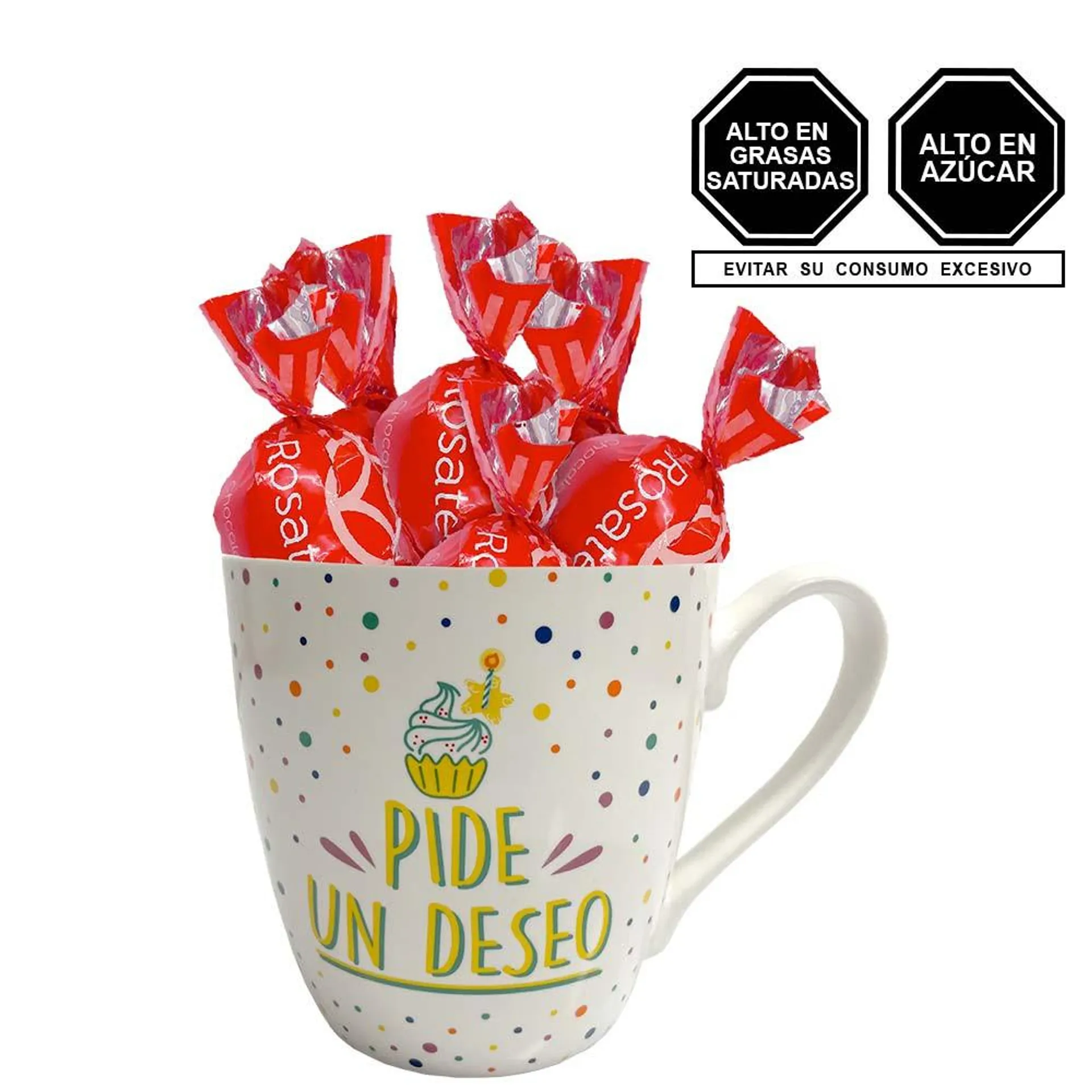 Taza Pide un Deseo con Chocolates Cacaosuyo