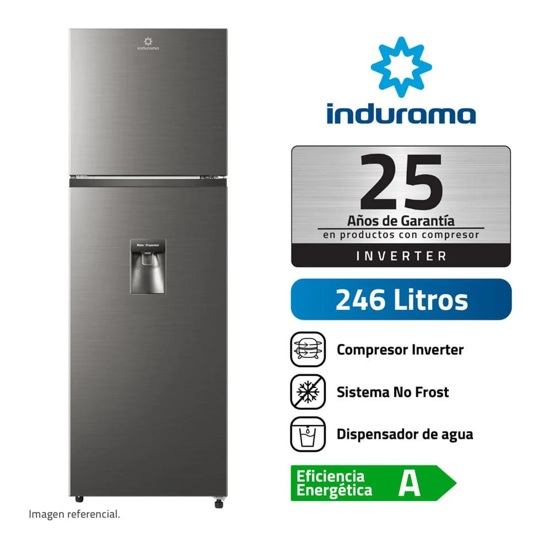 Refrigerador Ri-389I Indurama 246 Litros No Frost