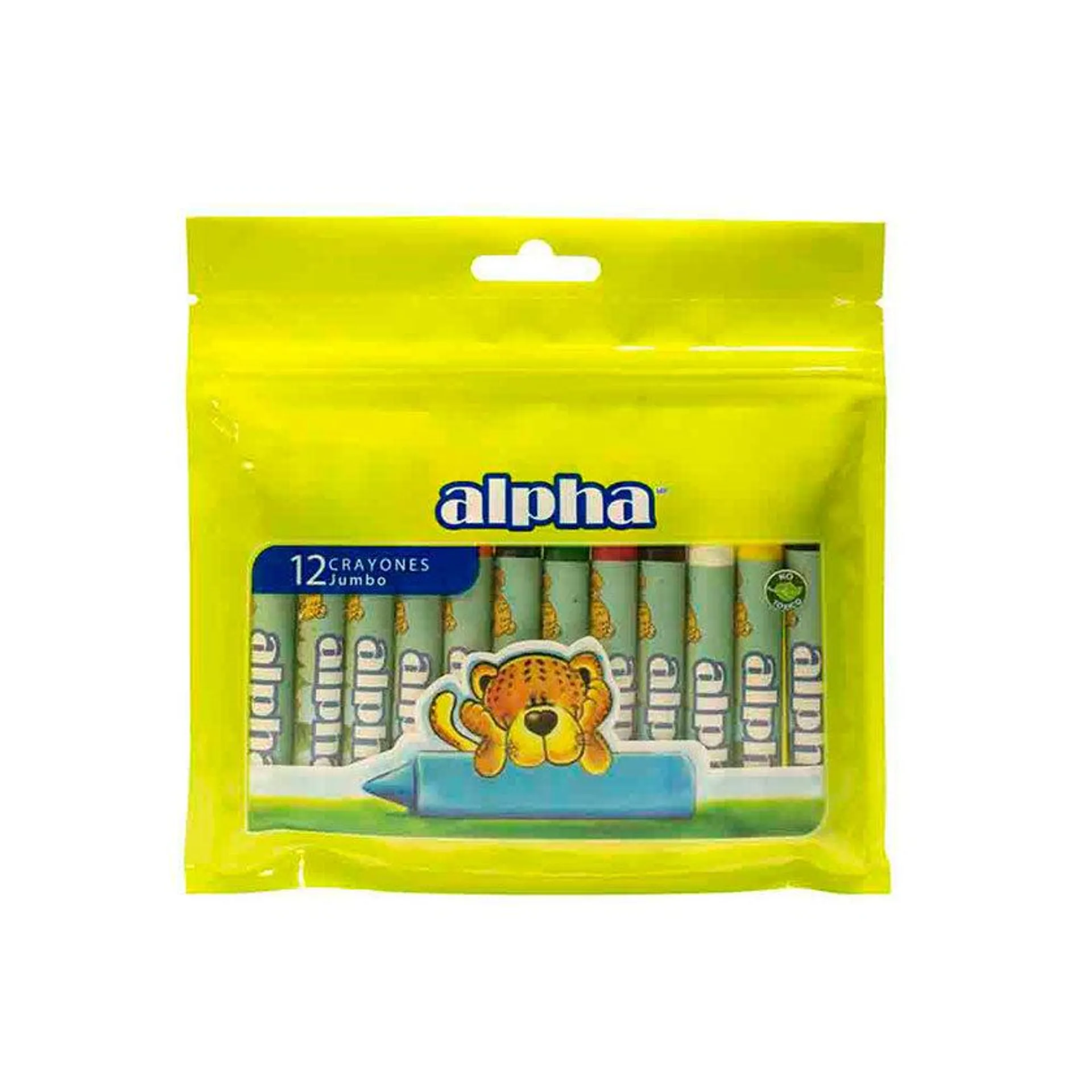 Crayones Alpha De Cera Jumbo x12