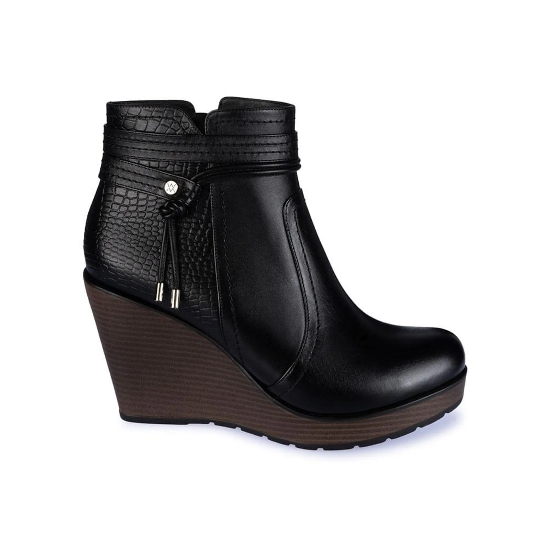 Botin Jodhpur Casual LINDA-2314 Negro Viale Cuero