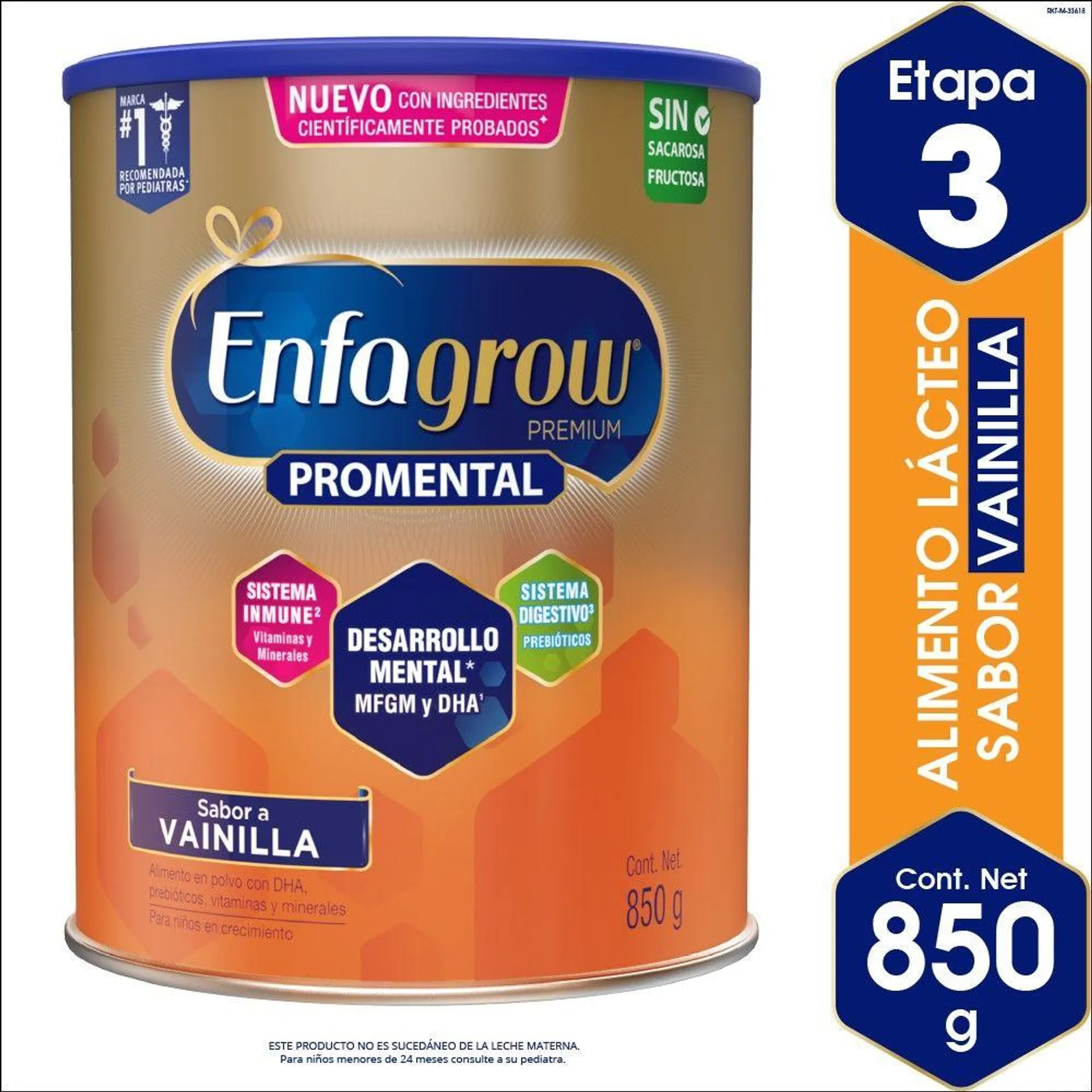 Enfagrow Premium Sabor Vainilla DHA - Lata 850 G