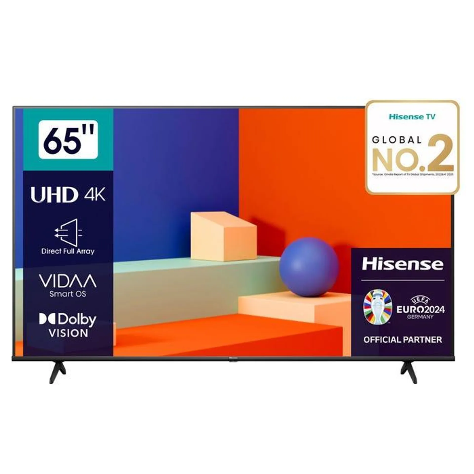 TV Hisense 65" 65A6K 4K UHD Smart VIDAA