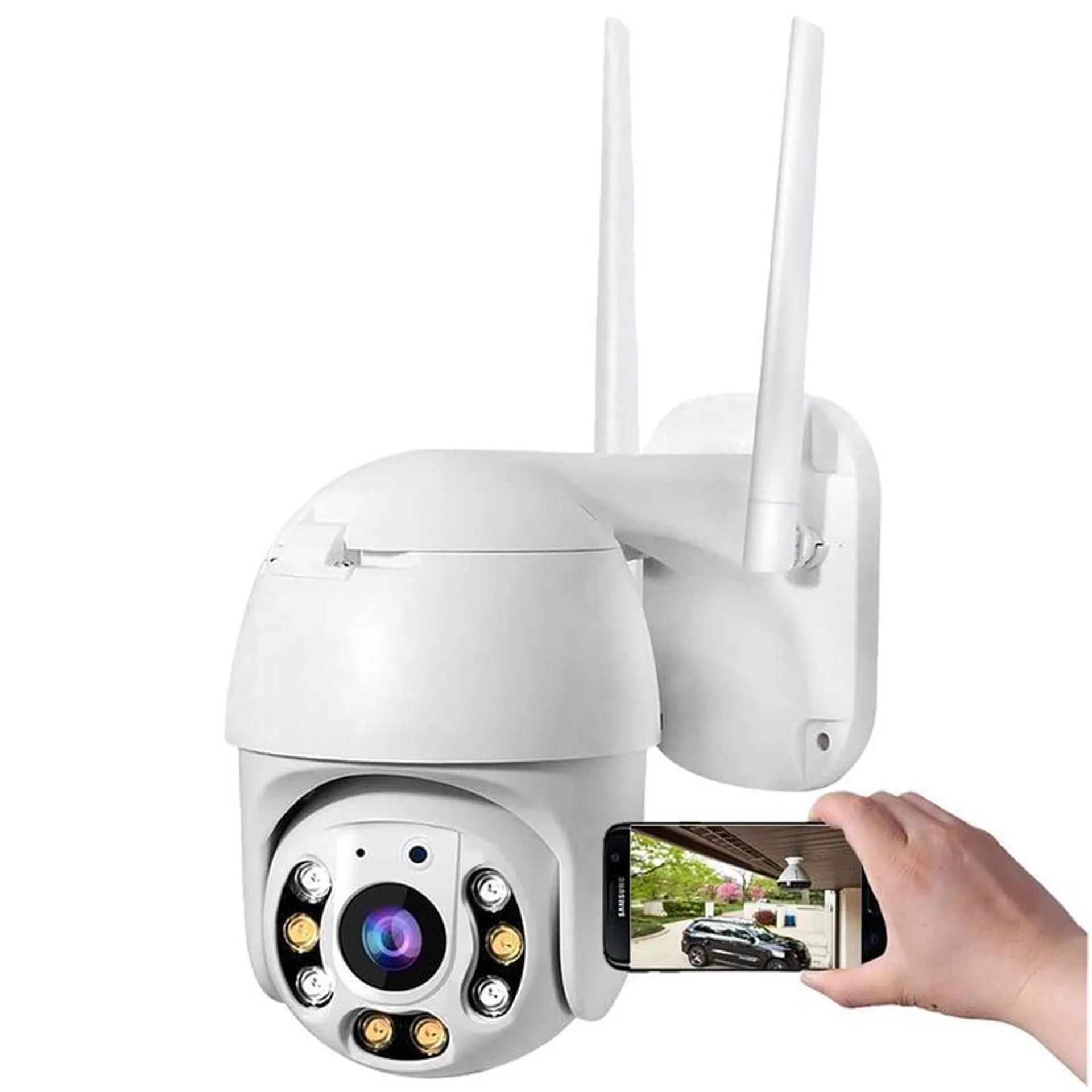 Camara de Seguridad Exterior IP Full HD Visión Nocturna WiFi